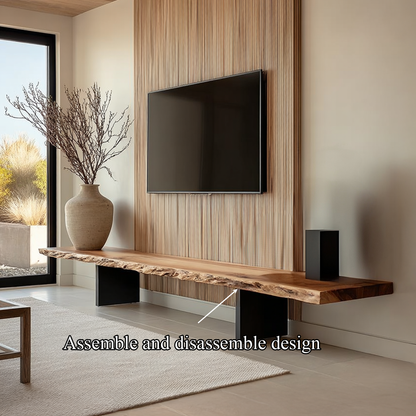 Rustic Console Table Natural Wood Accent Living Room Focal Point