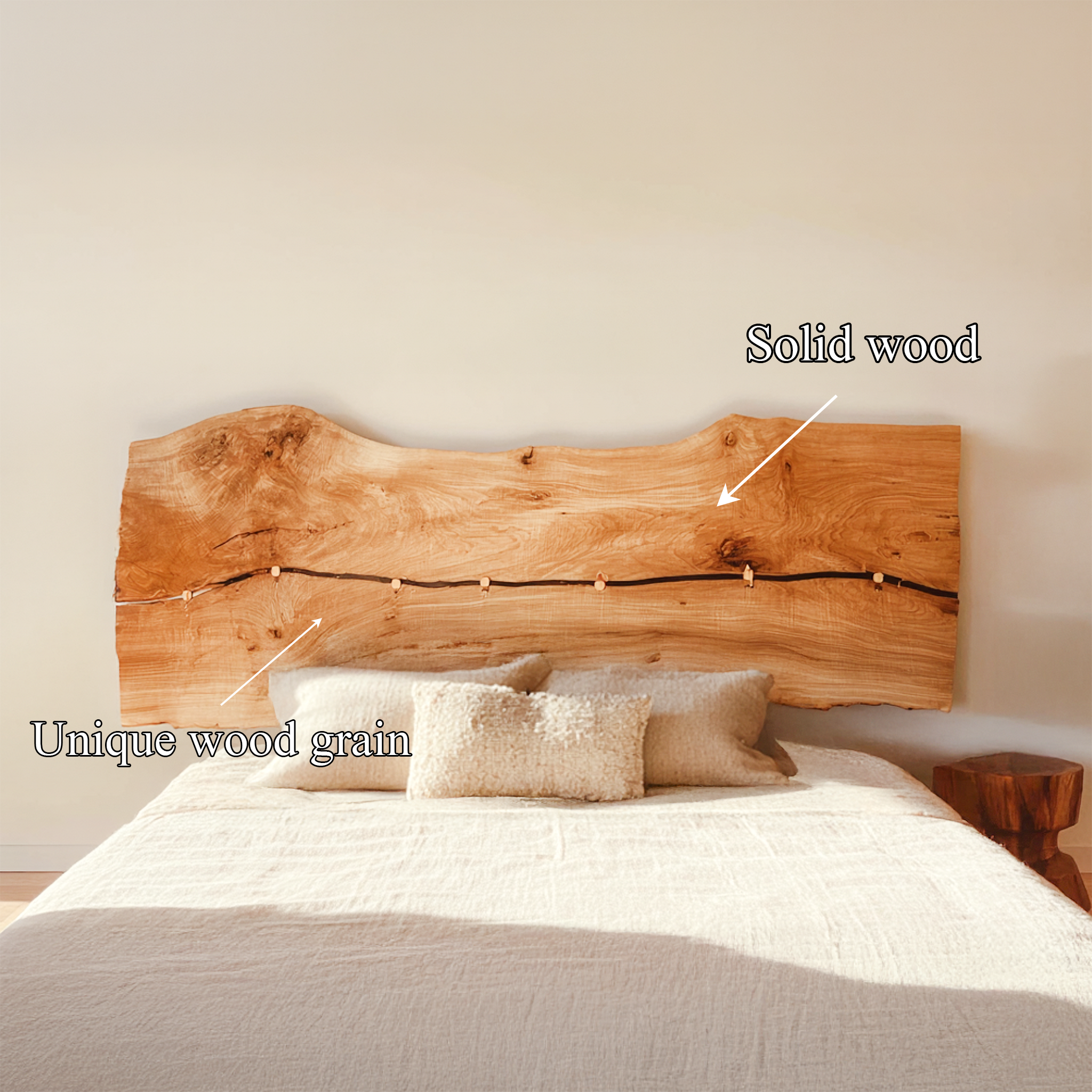 Rustic Wall Mounted Headboard For Bedroom And Home Space