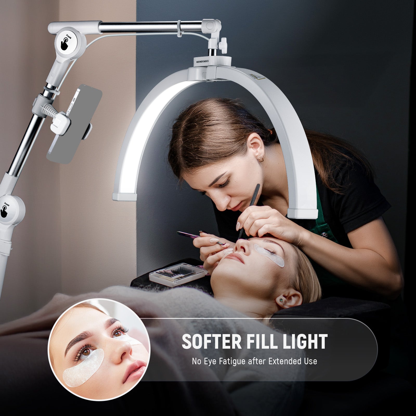NEEWER BASICS HM03-D 30W 22" LED Folding Arc Lash Lamp