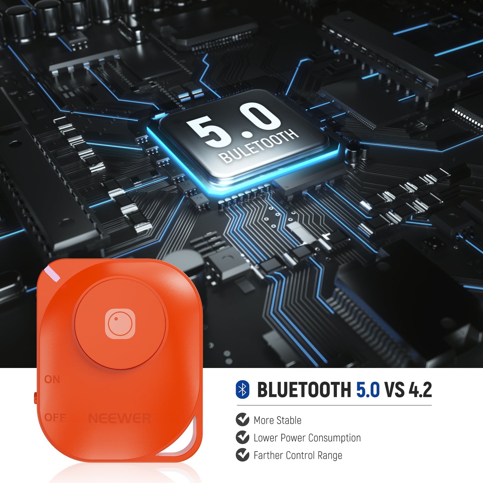 NEEWER RT116 Wireless Bluetooth Remote Shutter Release