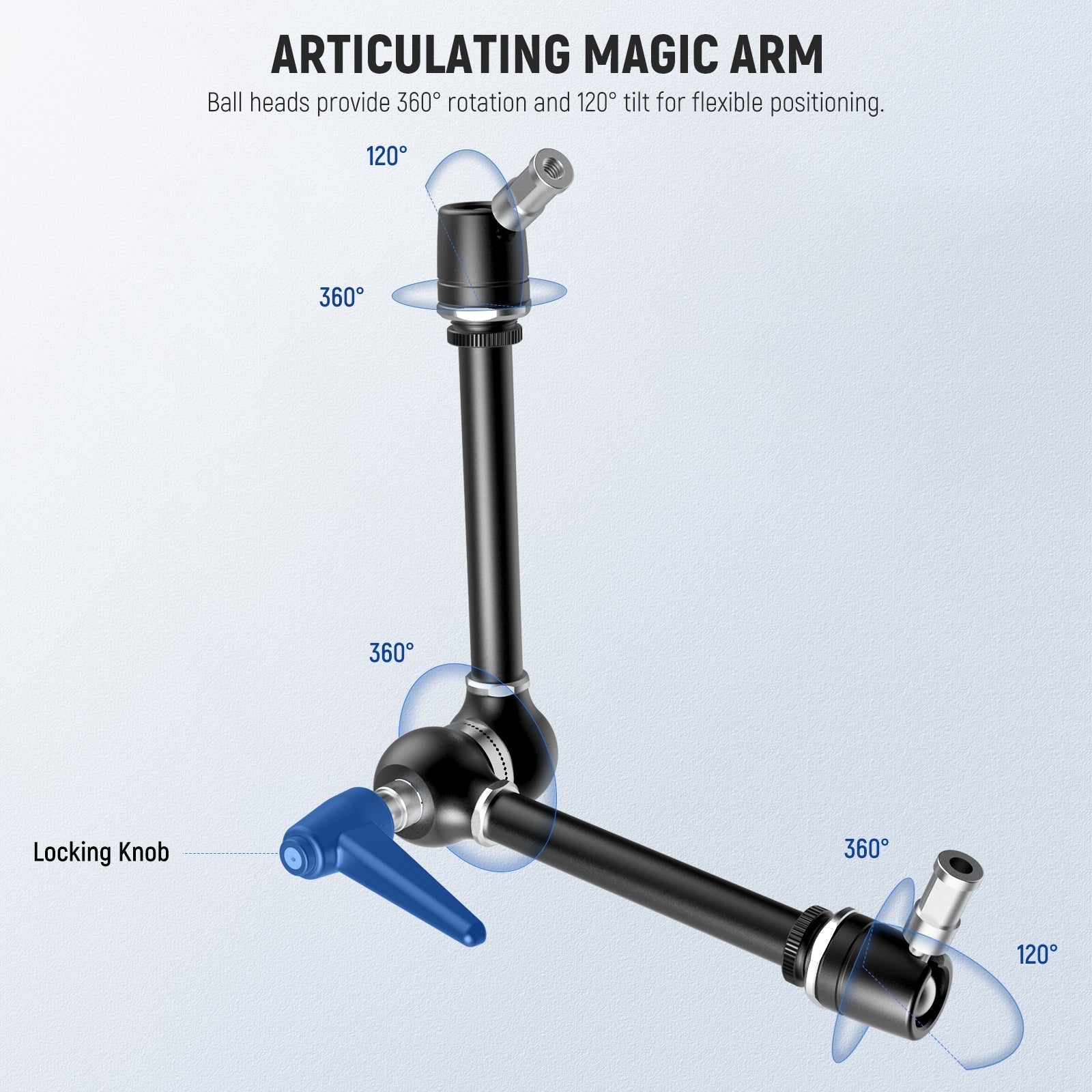 NEEWER UA018 21" Magic Arm Camera Mount with Super Clamp