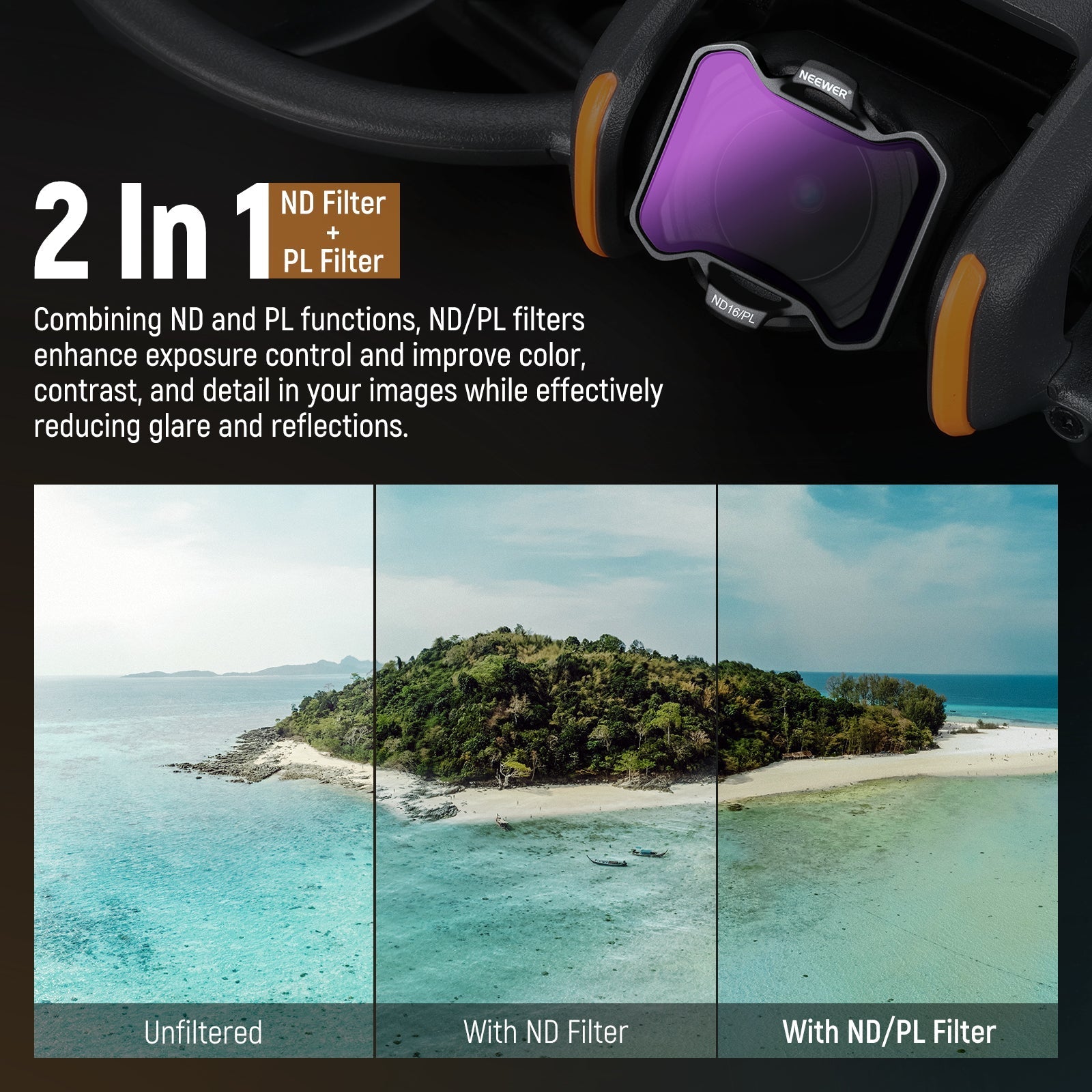 NEEWER 4-Pack Filter Set for DJI Avata 2