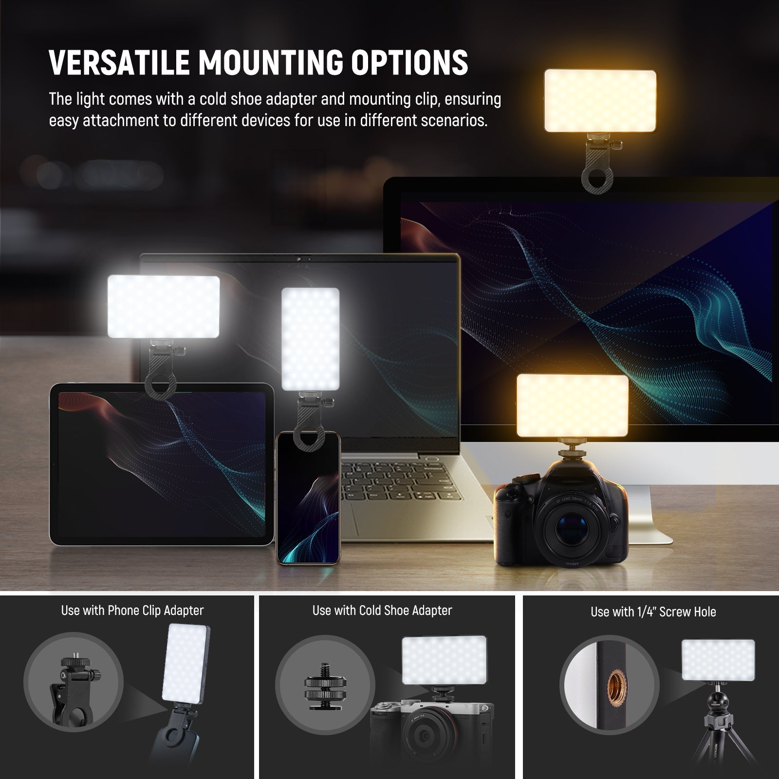 NEEWER BASICS NL129D 5W Magnetic Phone Selfie Light