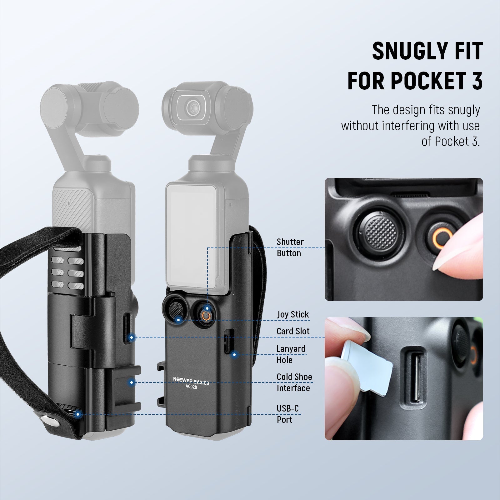 NEEWER BASICS AC028 Protective Cover For DJI Osmo Pocket 3