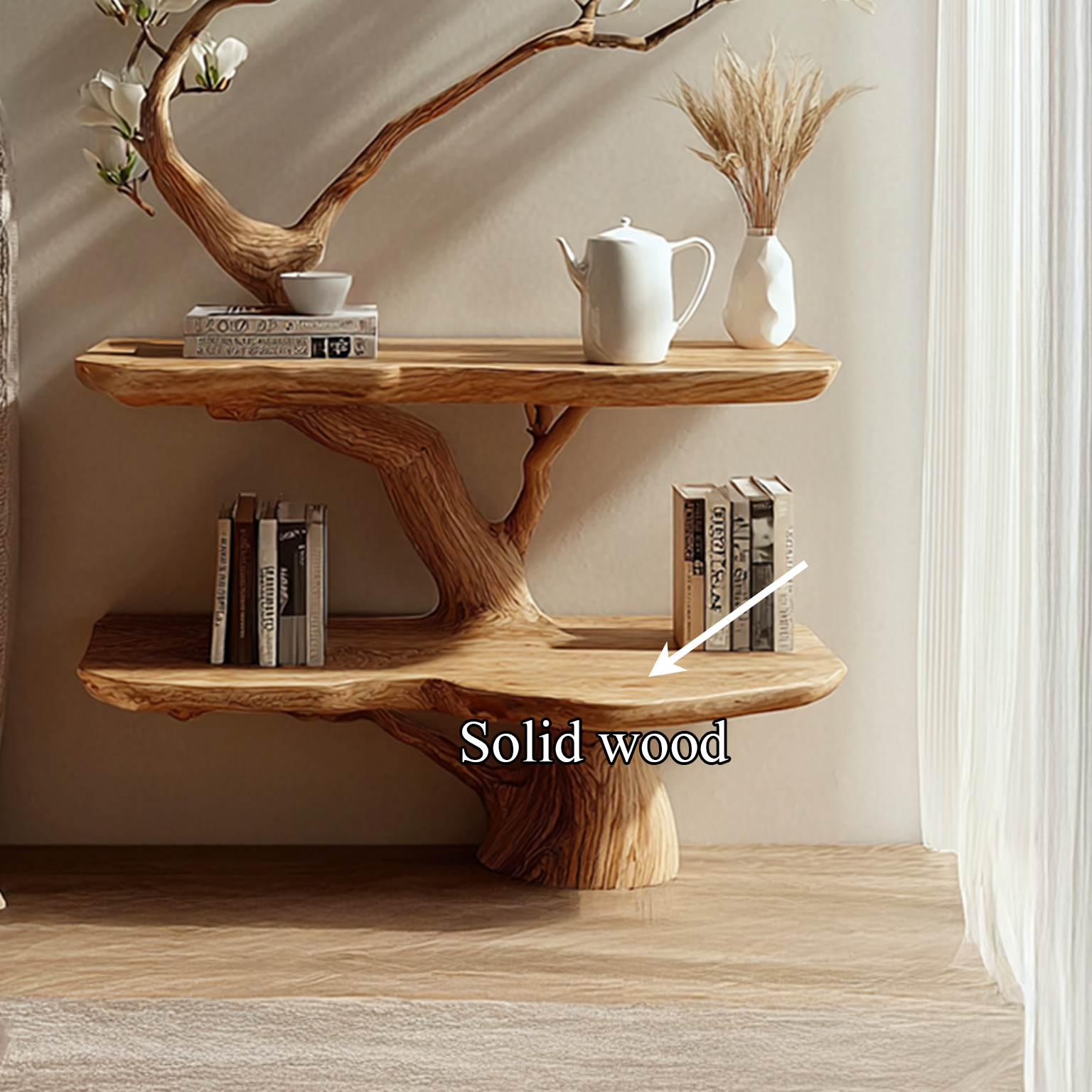Rustic Branch Nightstand Bedroom