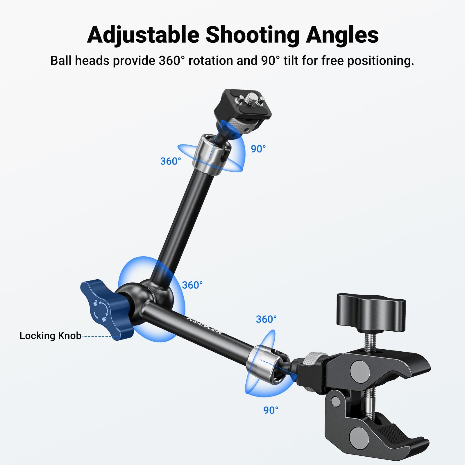 NEEWER ST07C/ST16C Magic Arm with Super Clamp