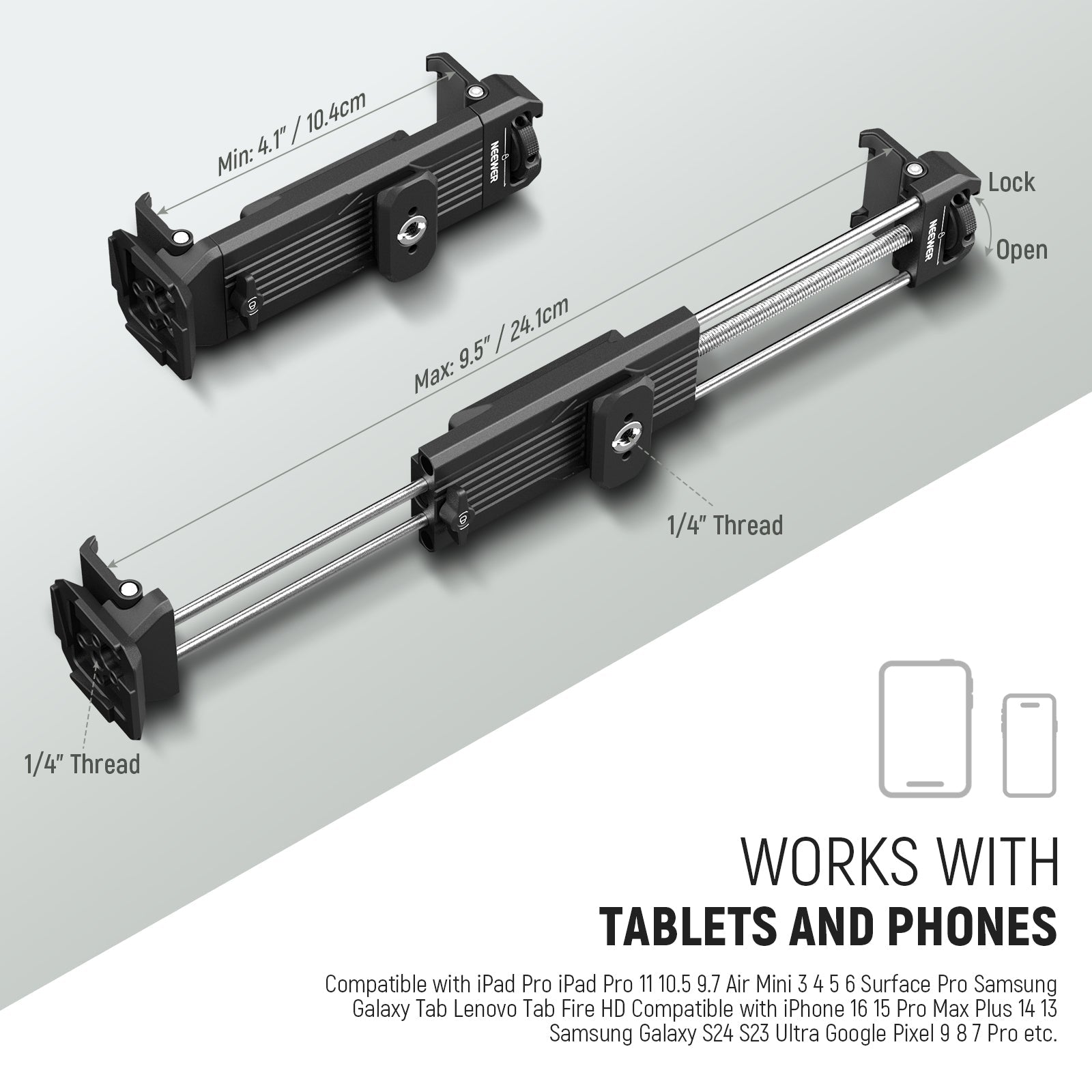 NEEWER PA100 Metal Tablet Holder