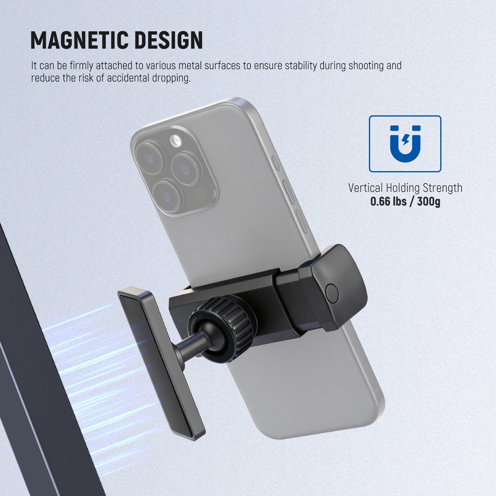 NEEWER PA119 Magnetic Phone Holder Mount for Gym