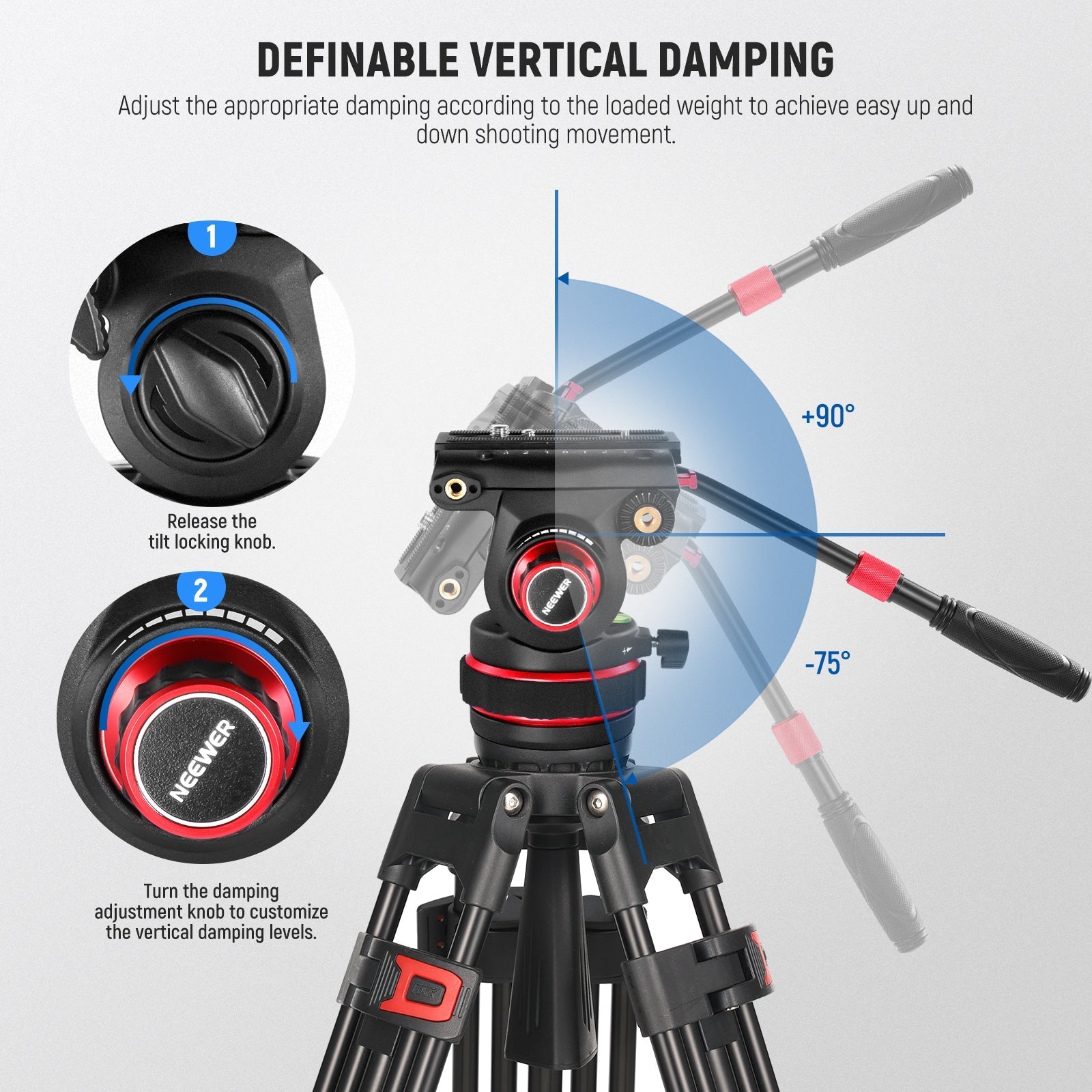 NEEWER GM006 Pro Video Tripod Fluid Head