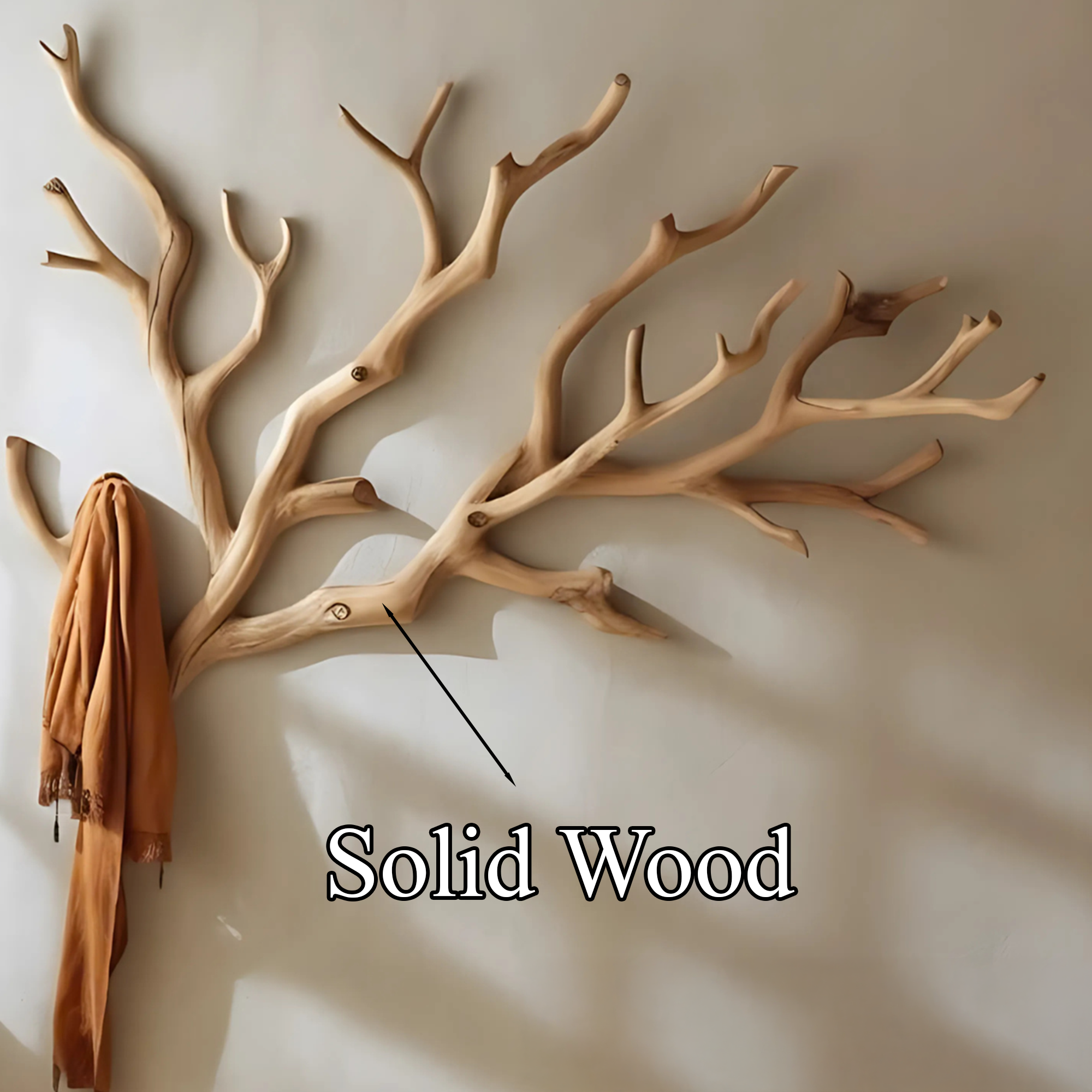 Custom Wood Coat Rack Driftwood Hanging Clothes