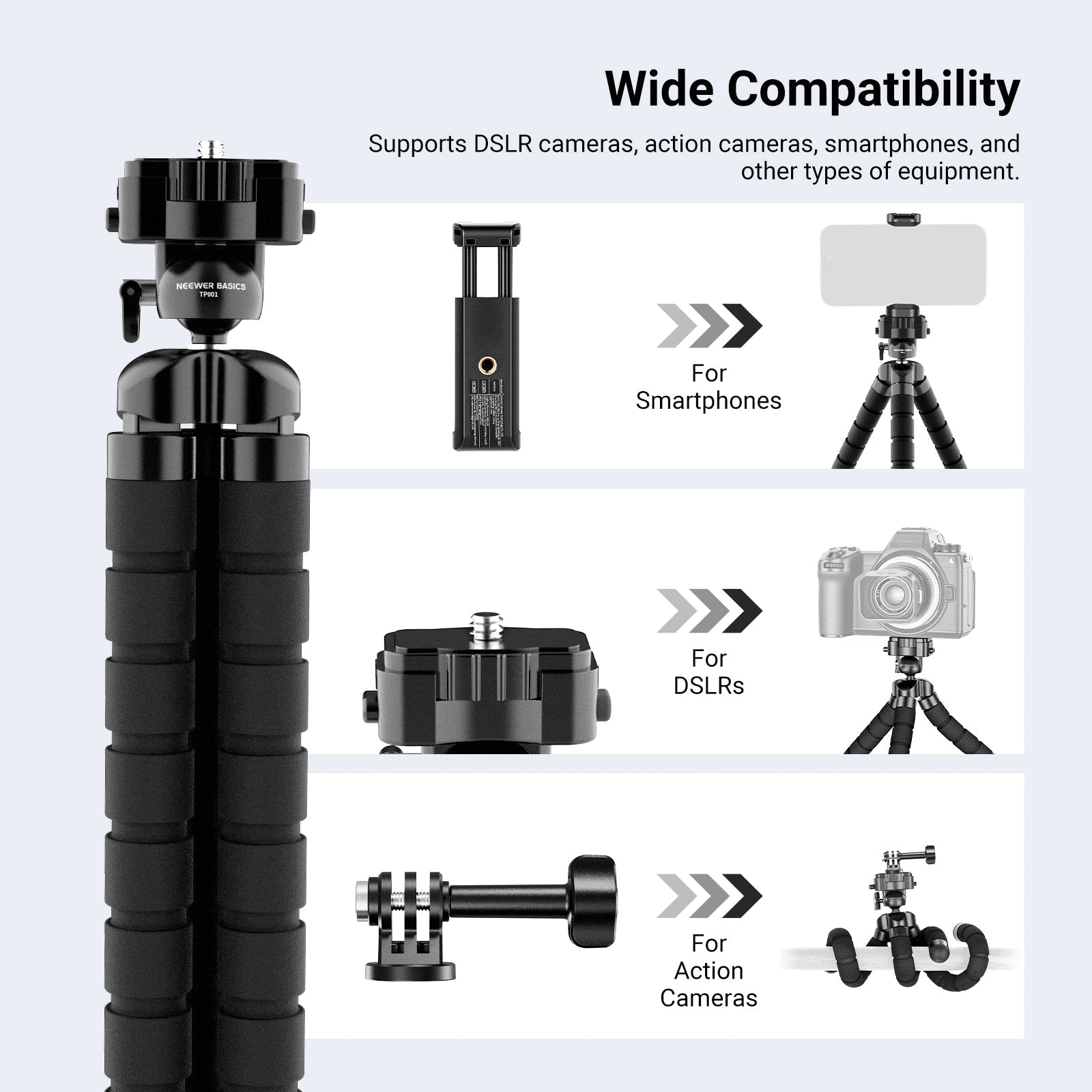 NEEWER BASICS TP001 Flexible Phone Tripod