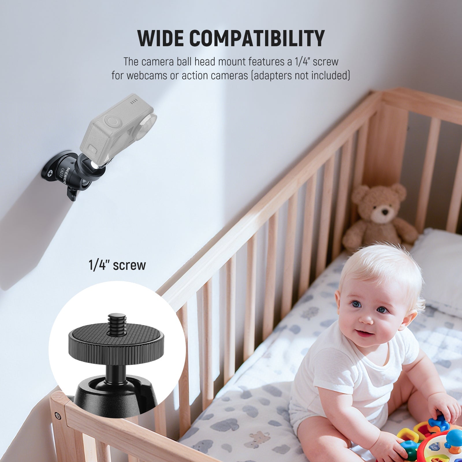 NEEWER CA172 Webcam Wall Ceiling Mount