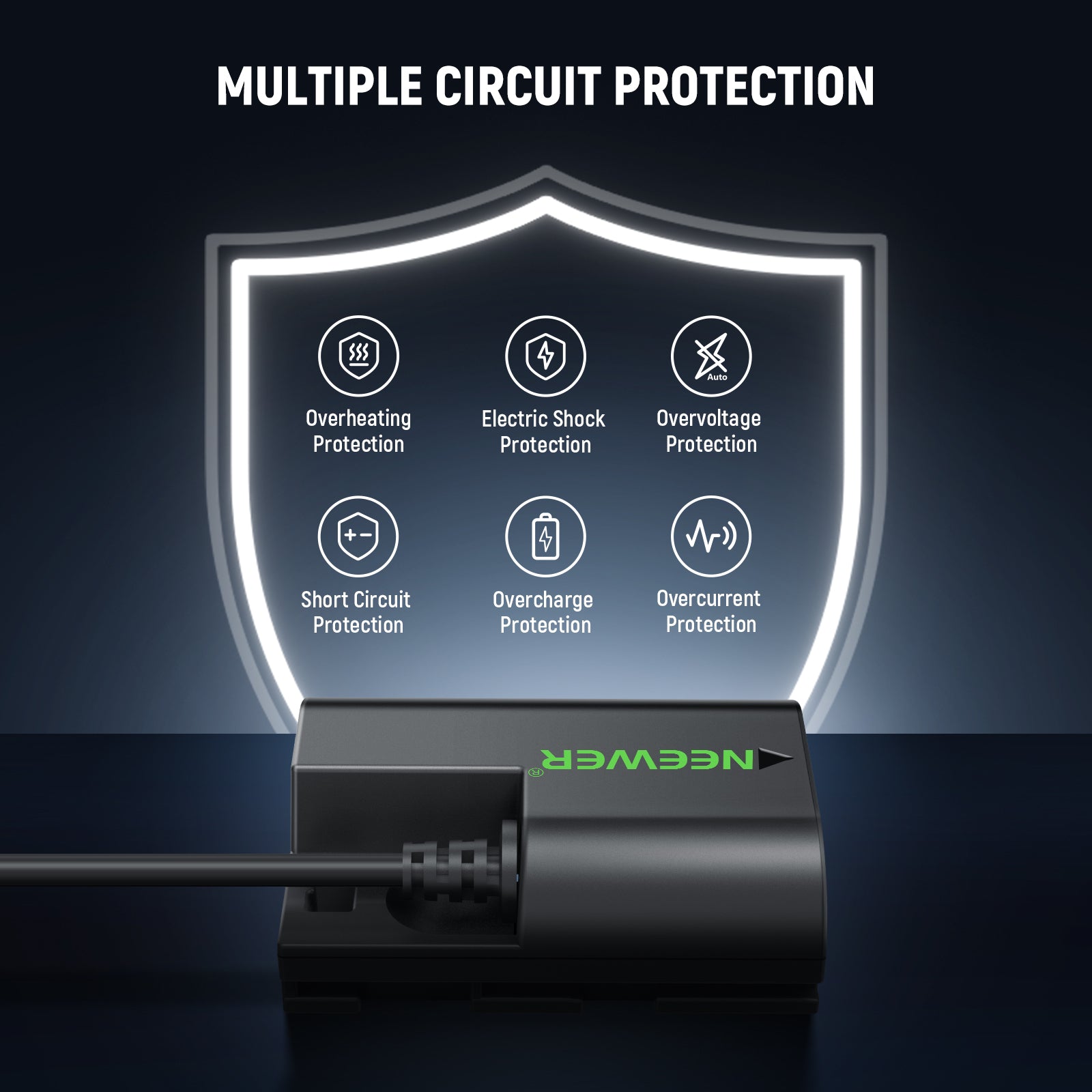 NEEWER VP-LPE6NH D Tap to LP-E6NH Dummy Battery