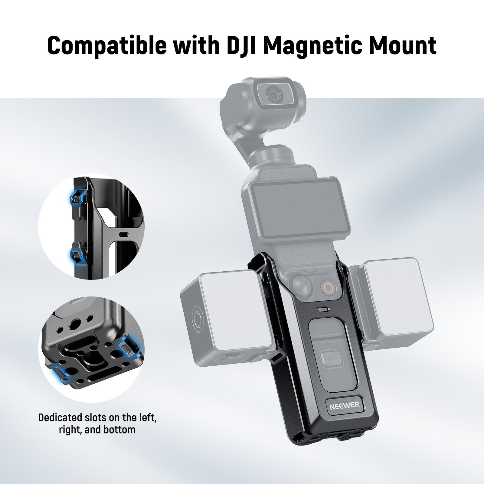 NEEWER AC029 Camera Cage For DJI Osmo Pocket 3 & Magnetic Mount