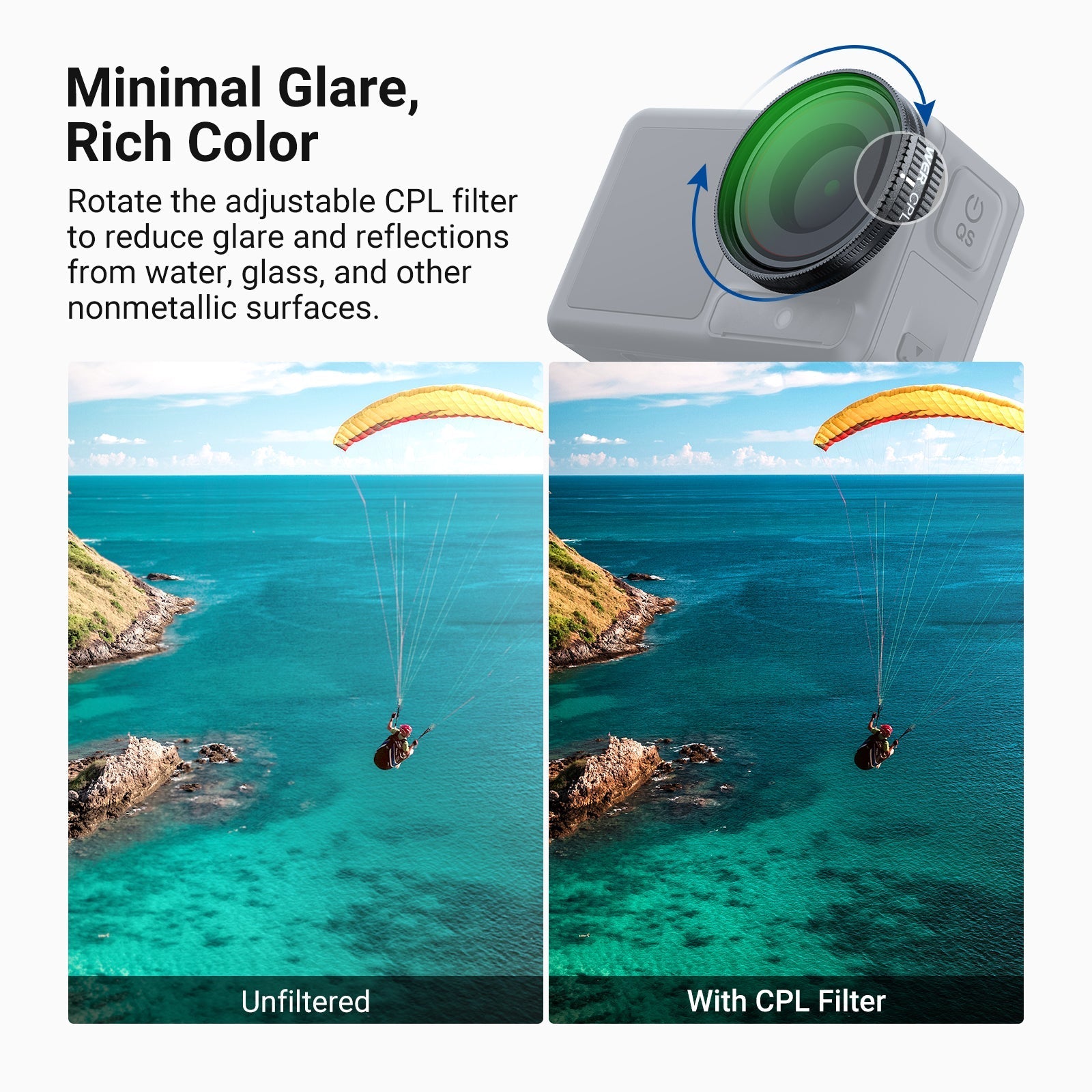 NEEWER UV/CPL Filter For DJI Osmo Action 5 Pro/4/3