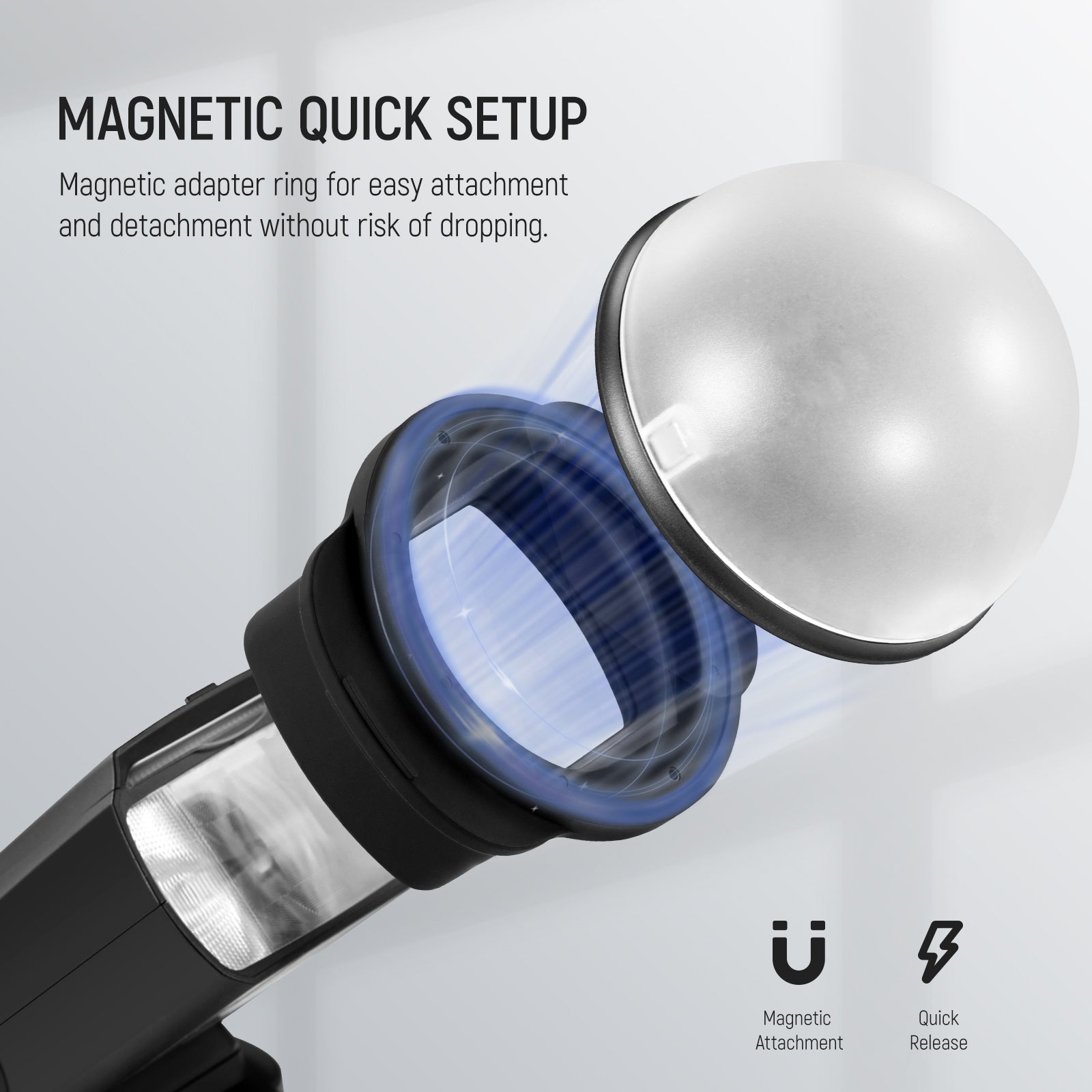 NEEWER SFR2 Silicone Square Flash Head Adapter Ring