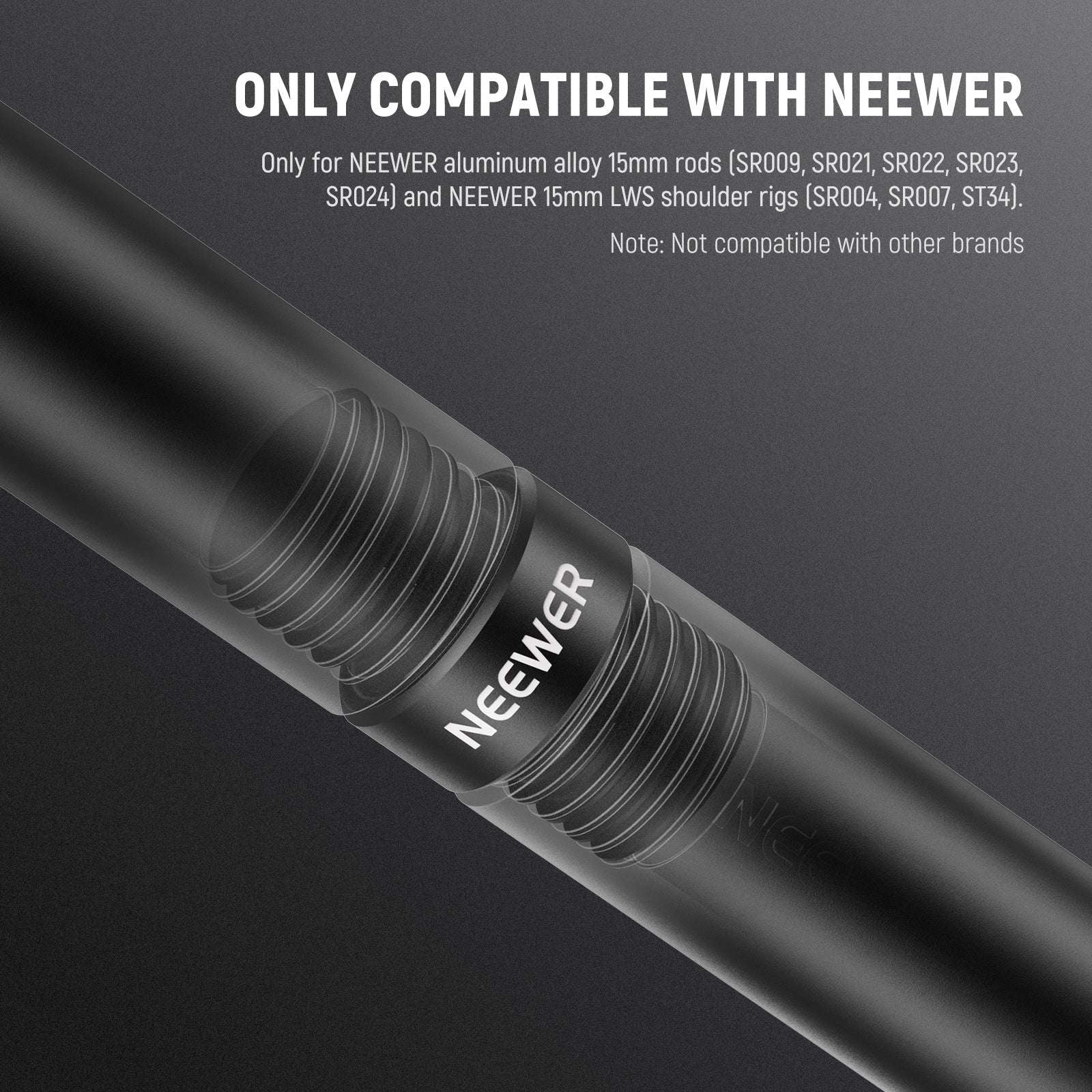 NEEWER SR020 15mm Rod Connector