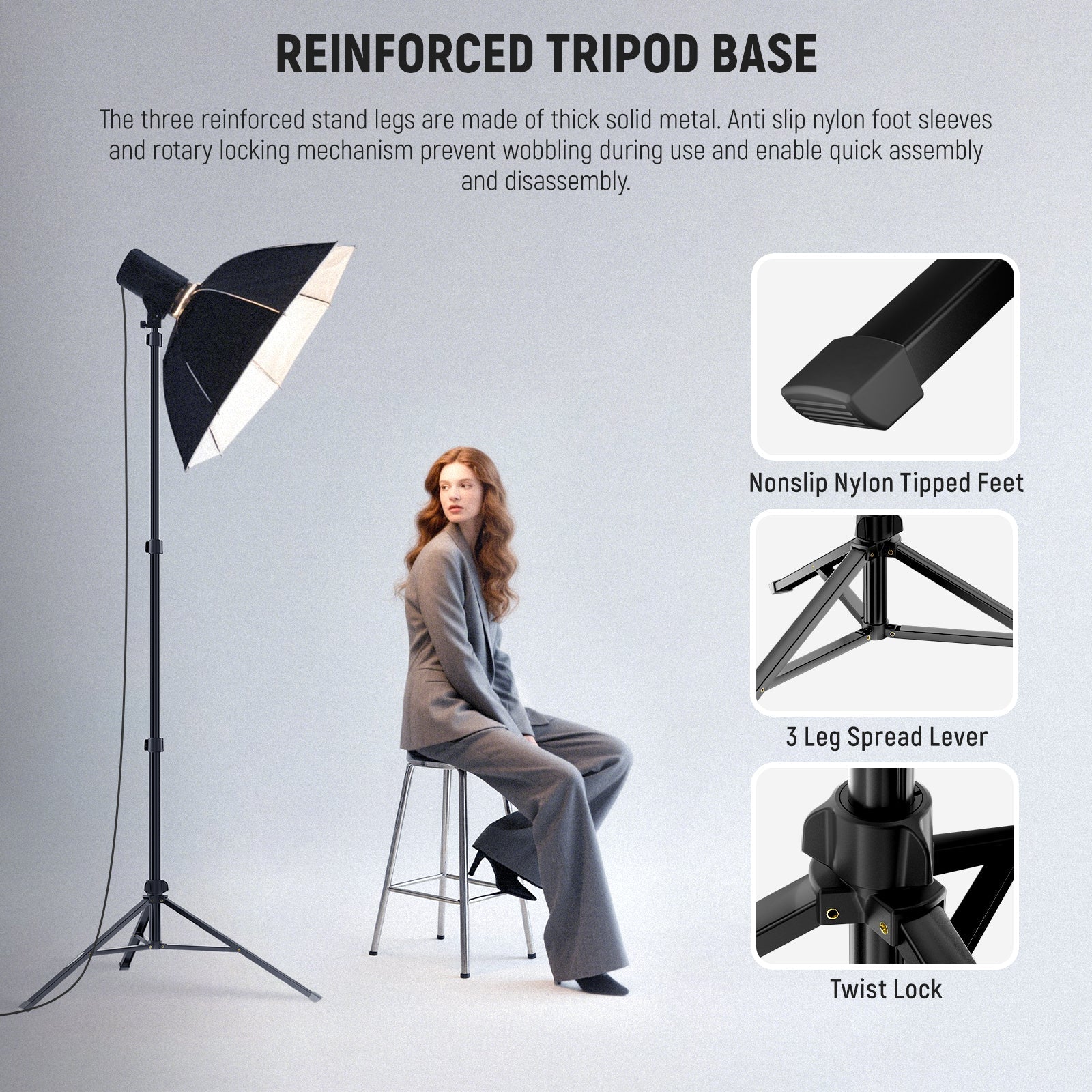 NEEWER ST200B 200cm Photography Light Stand