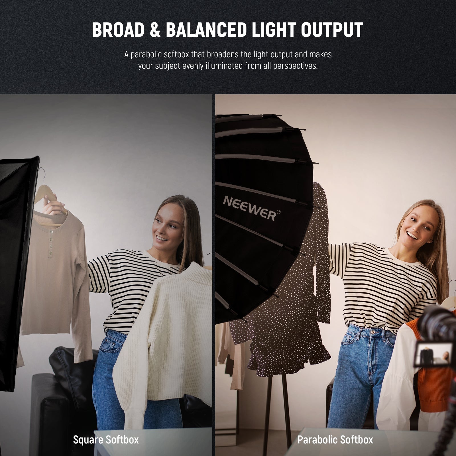 NEEWER BASICS NS36P/NS37P/NS38P/NS39P Parabolic Softbox