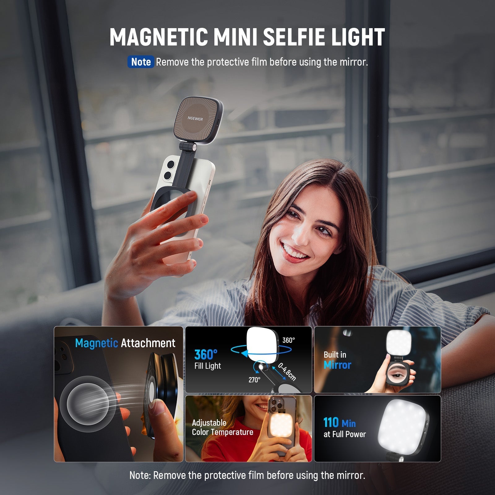 NEEWER BASICS NL48B Magnetic Selfie Light
