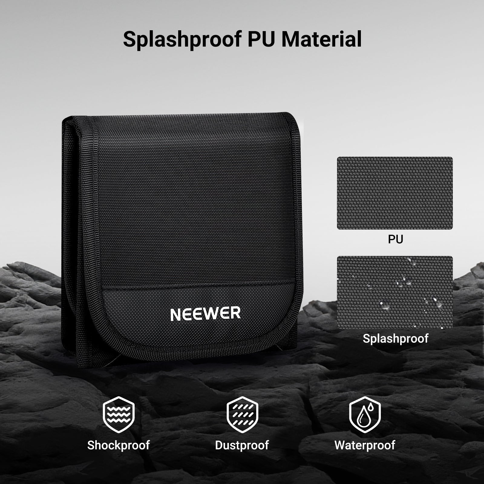 NEEWER PB15 82mm Triple Folding Filter Case