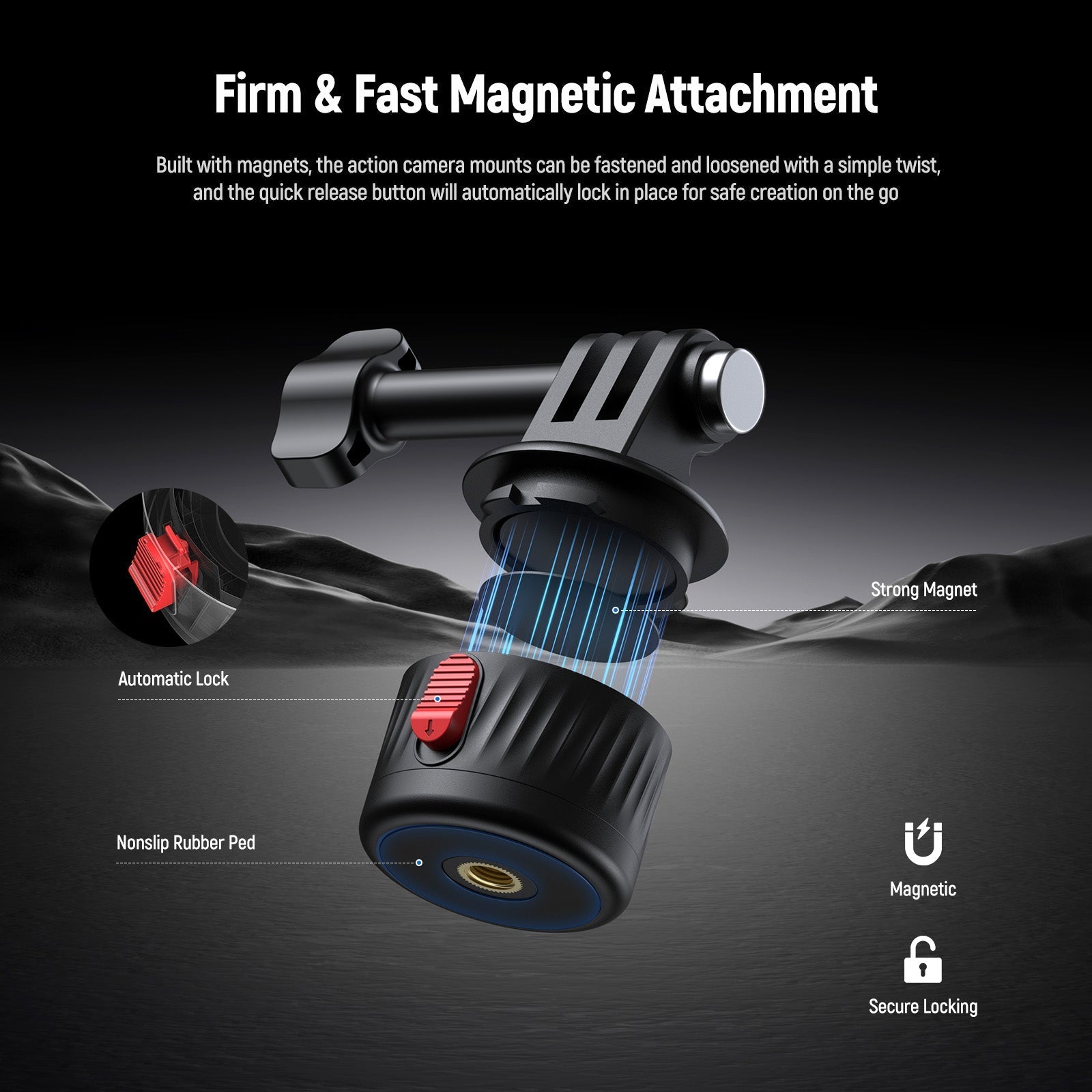 NEEWER GP-24 4 In 1 Action Camera Mount Kit