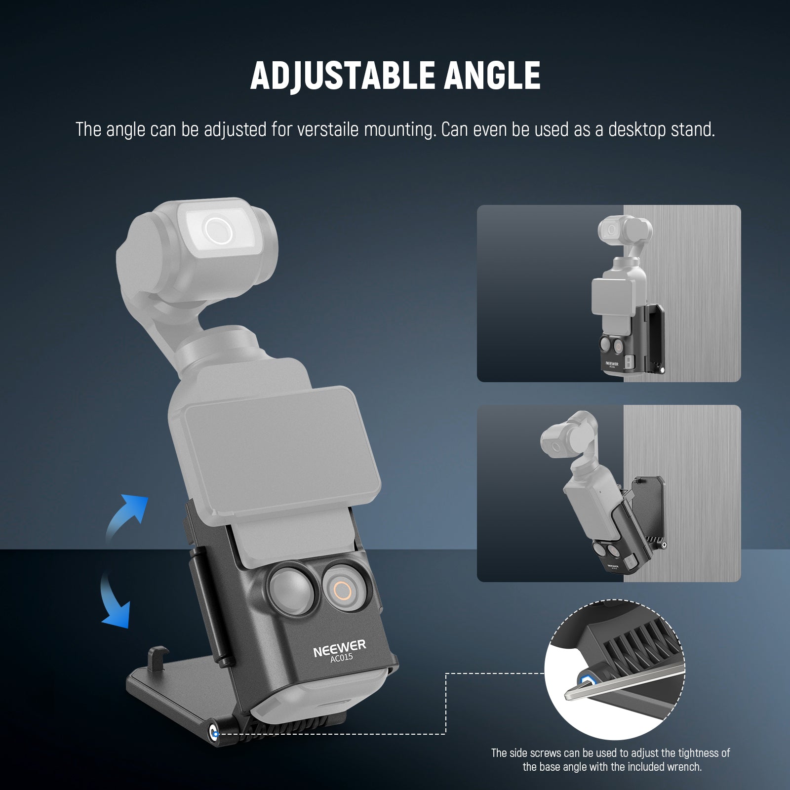 NEEWER BASICS AC015 Magnetic Camera Mount 180° Rotate For DJI Osmo Pocket 3