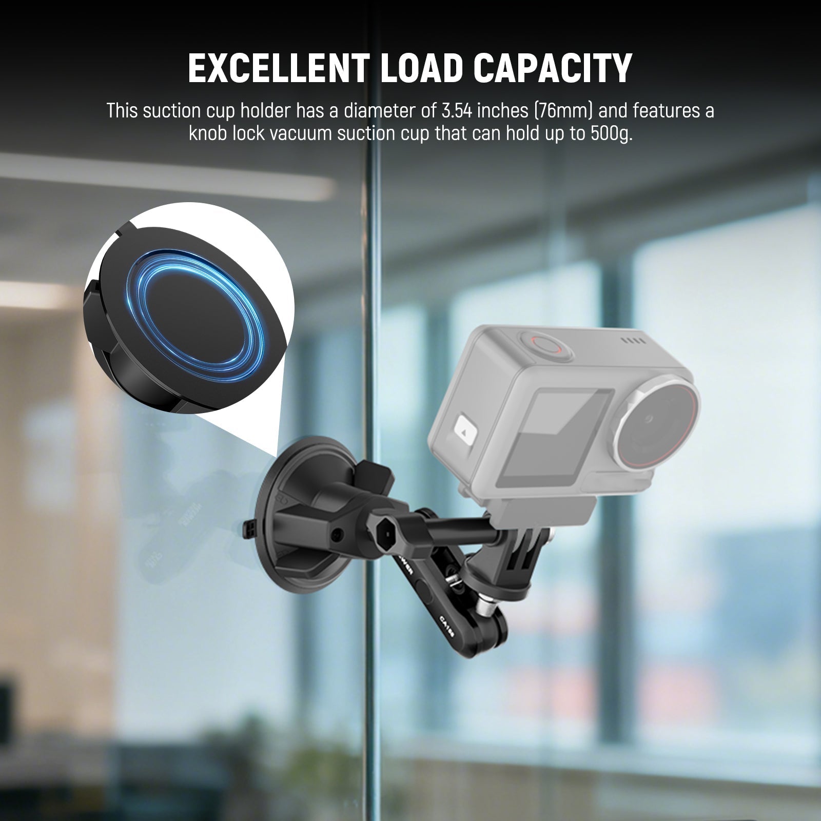 NEEWER CA158 Suction Cup Phone Holder & Camera Mount Kit