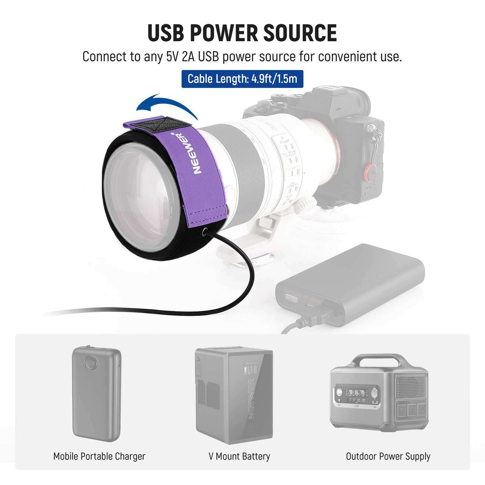 NEEWER HW-28B USB Lens Heater Warmer