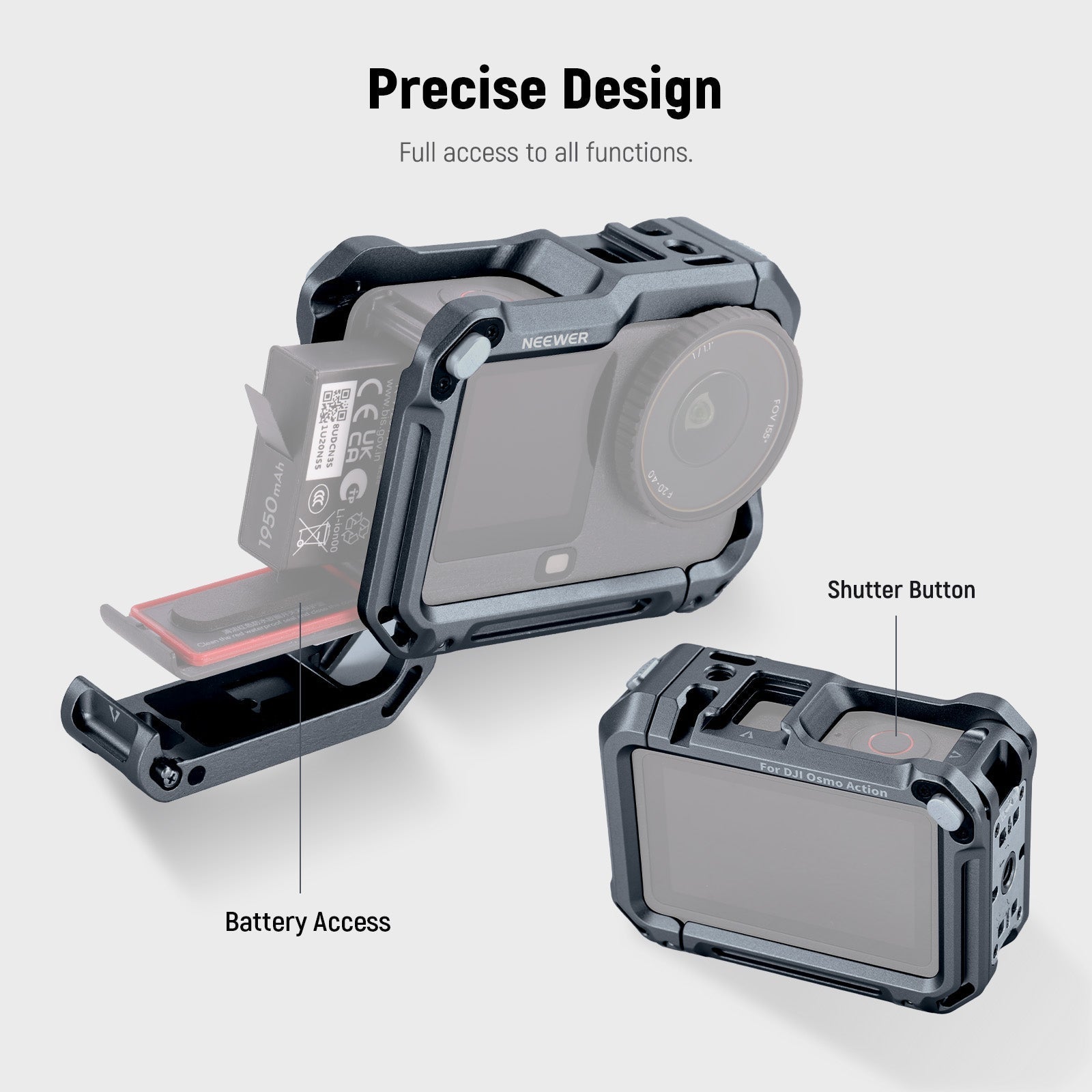 NEEWER AC049 Action Camera Cage For DJI Osmo Action 6