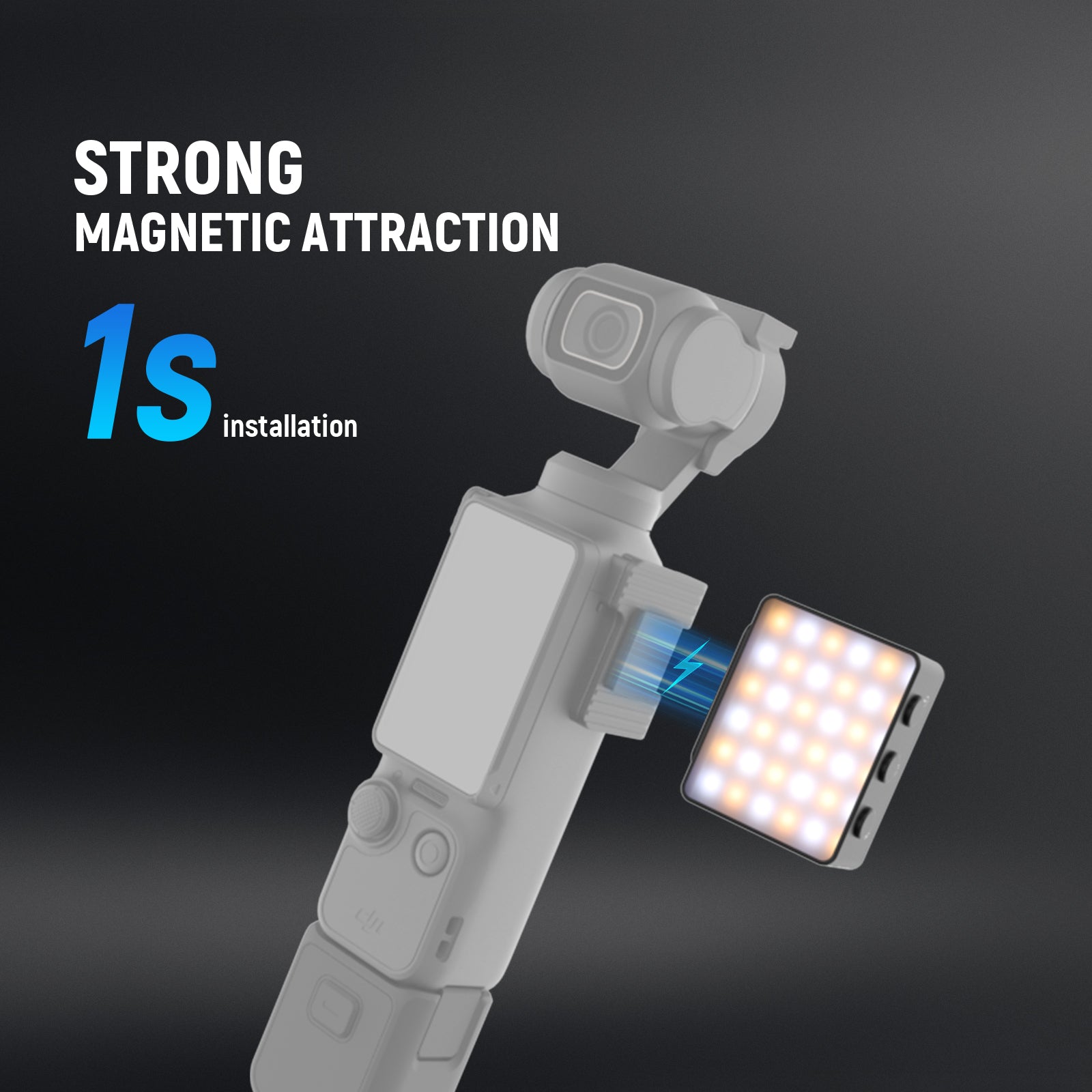 NEEWER BASICS M24 Bi Color Magnetic LED Fill Light For DJI OSMO Pocket 3