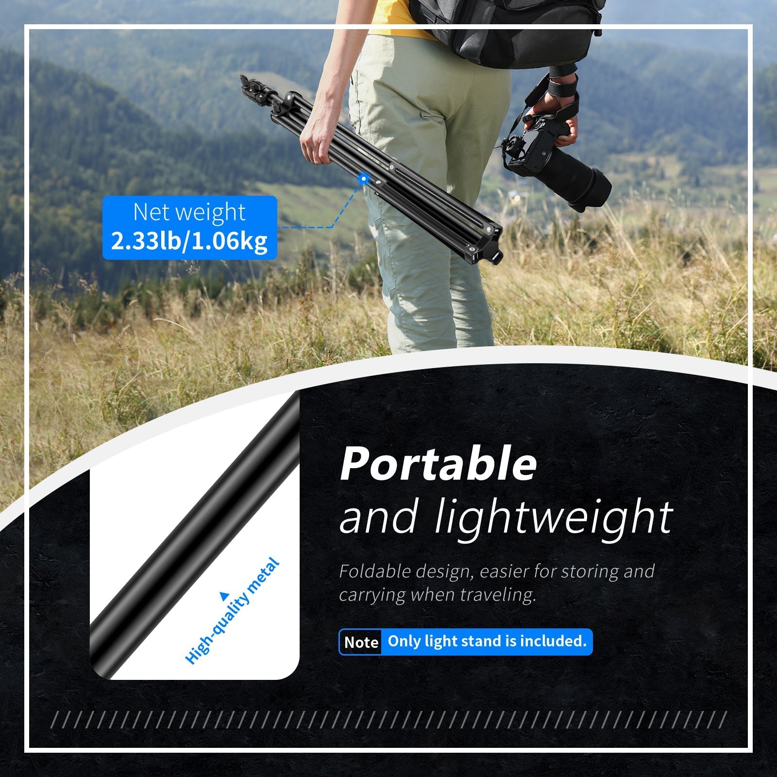 NEEWER ST-190 2 Pack 190cm Photography Light Stand