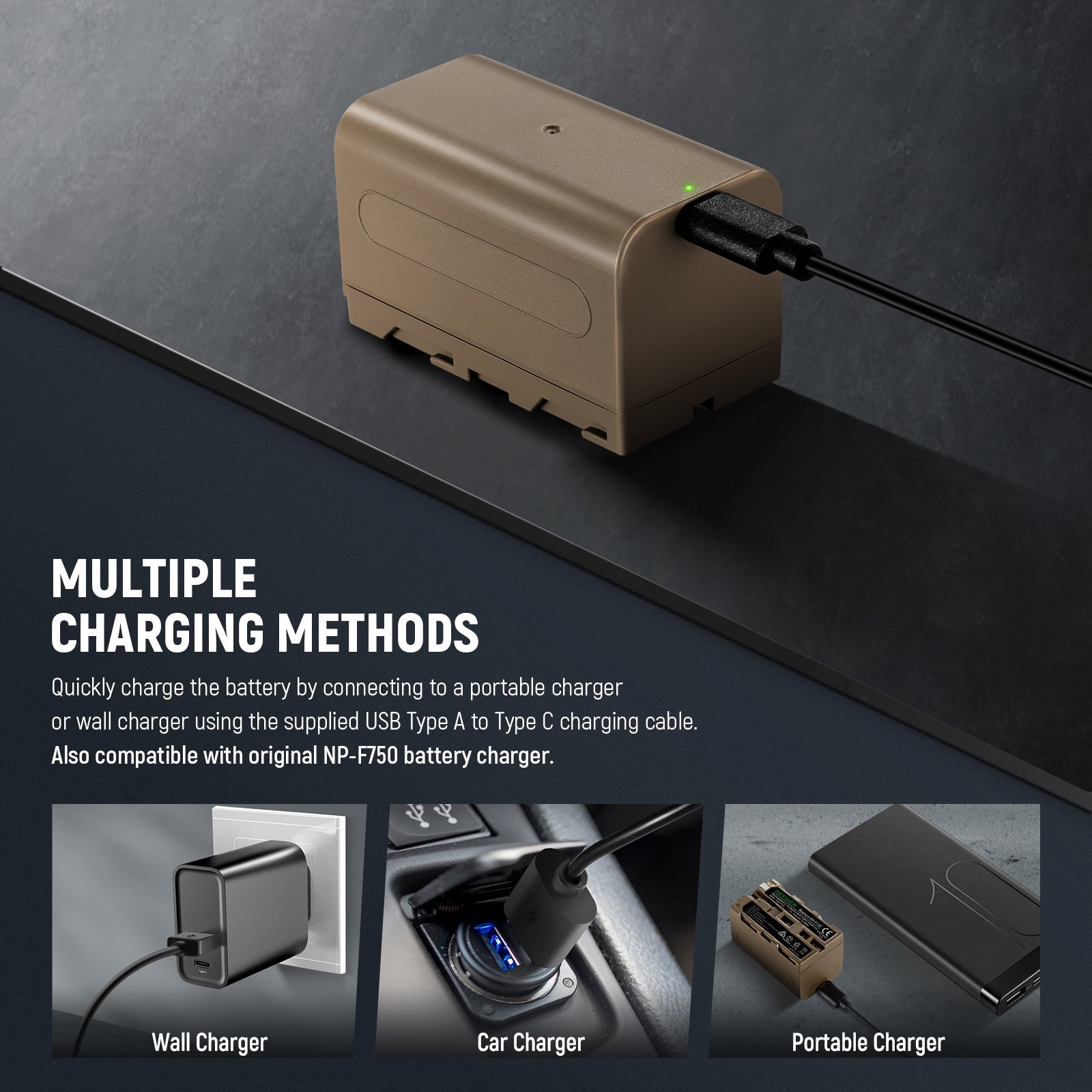 NEEWER NP-F750 7000mAh Replacement Battery
