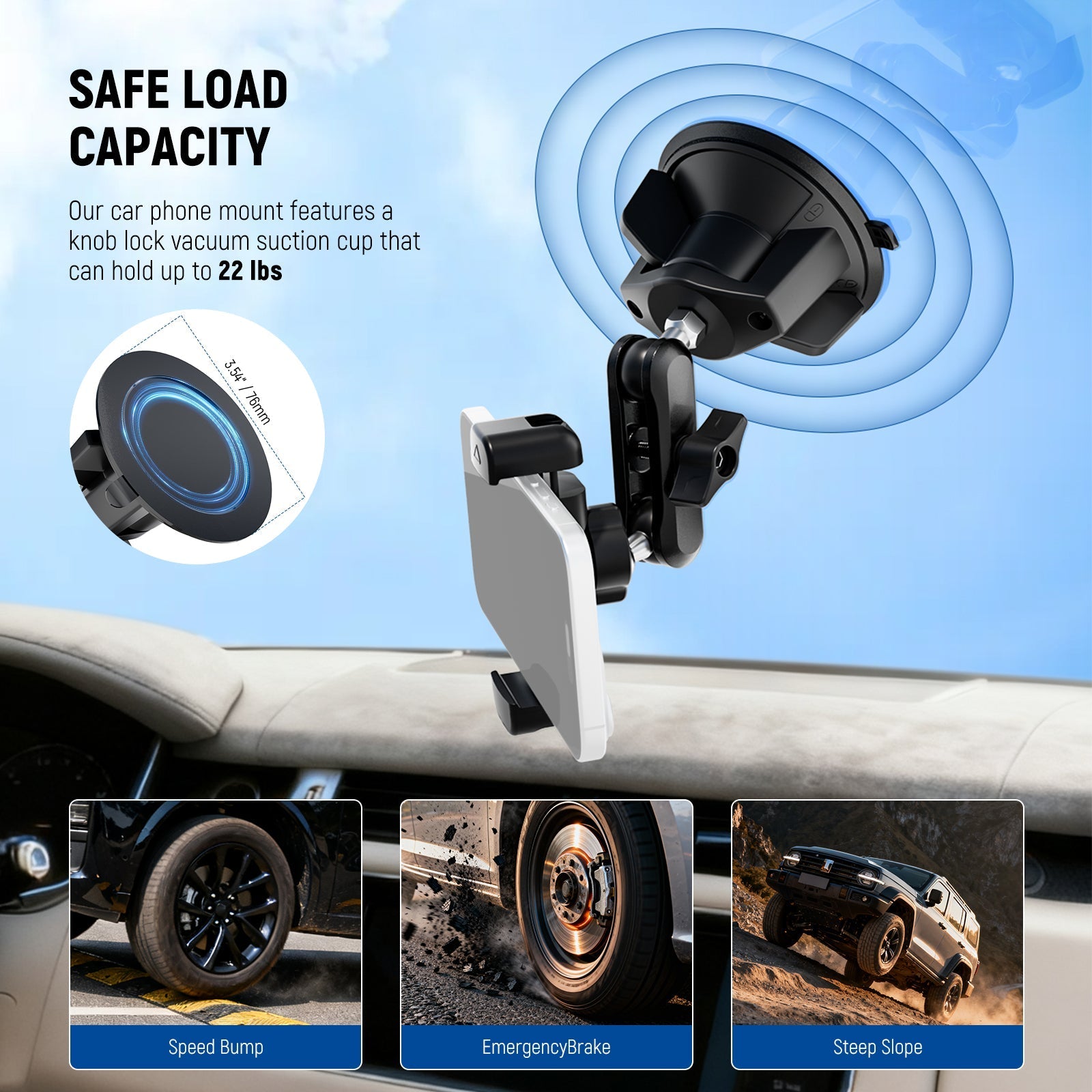 NEEWER PA136/PA137 Suction Cup Car Phone Holder