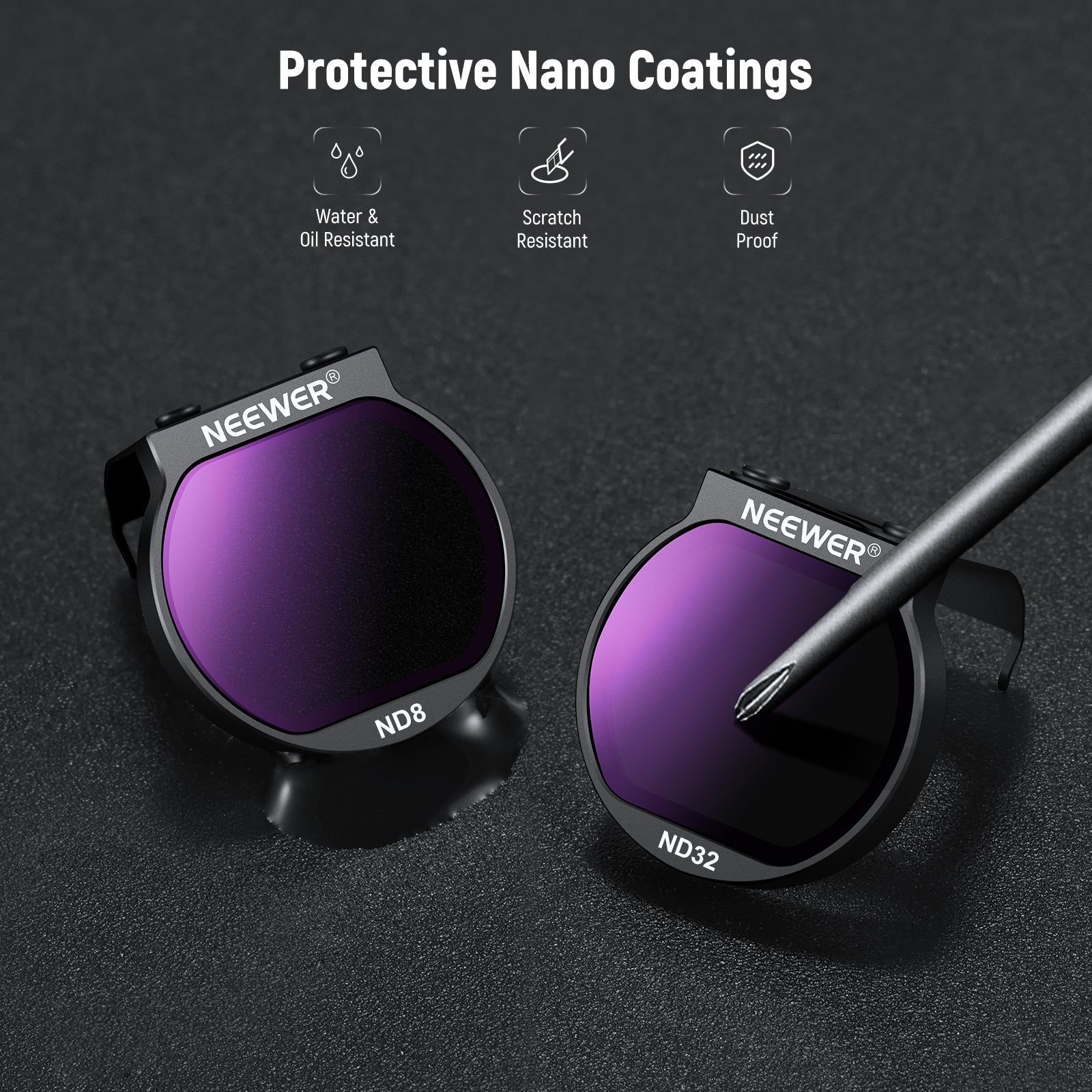 NEEWER FL-N32/FL-N31/FL-N28 ND Filter Set for DJI NEO Drone