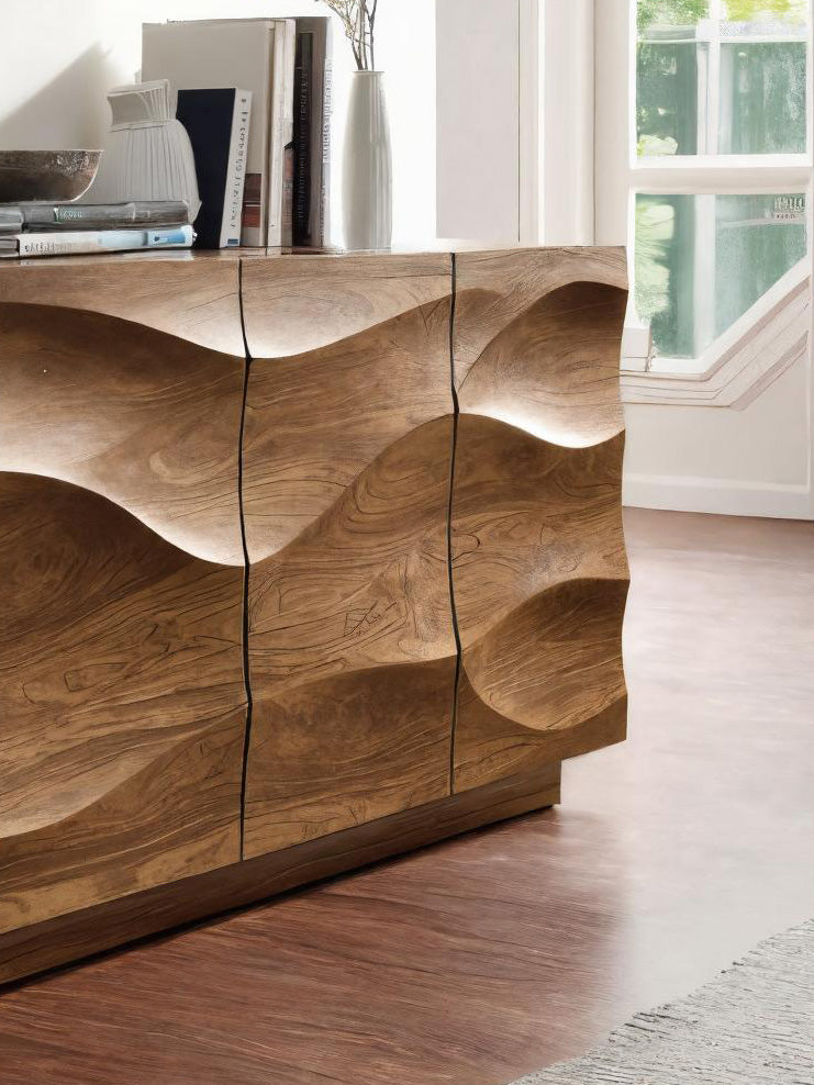 Modern Wave Sideboard For Dining Or Living Room