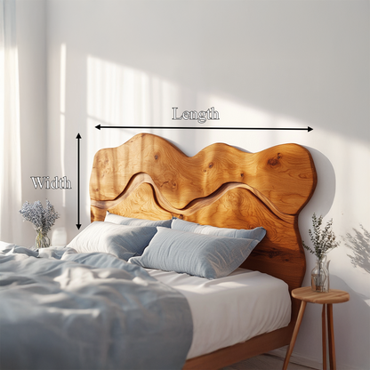 Rustic Sculptural Wall Headboard For Bedroom And Sleeping Space
