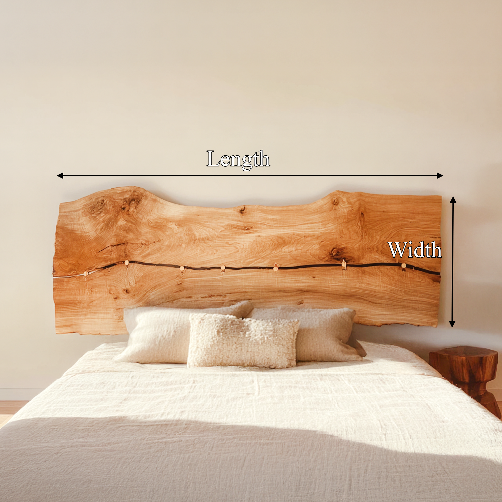 Rustic Wall Mounted Headboard For Bedroom And Home Space