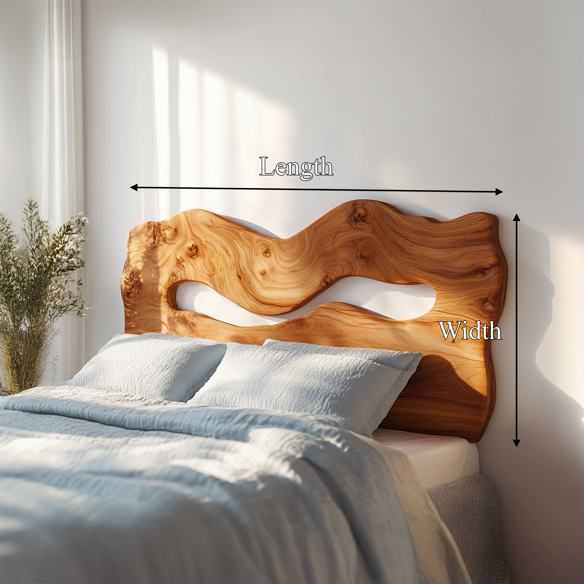 Rustic Accent Headboard For Bedroom And Resting Space
