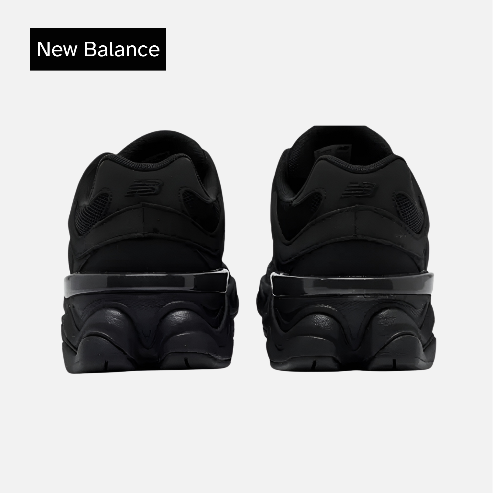 New Balance 9060 Big Kid 'Triple Black Suede'