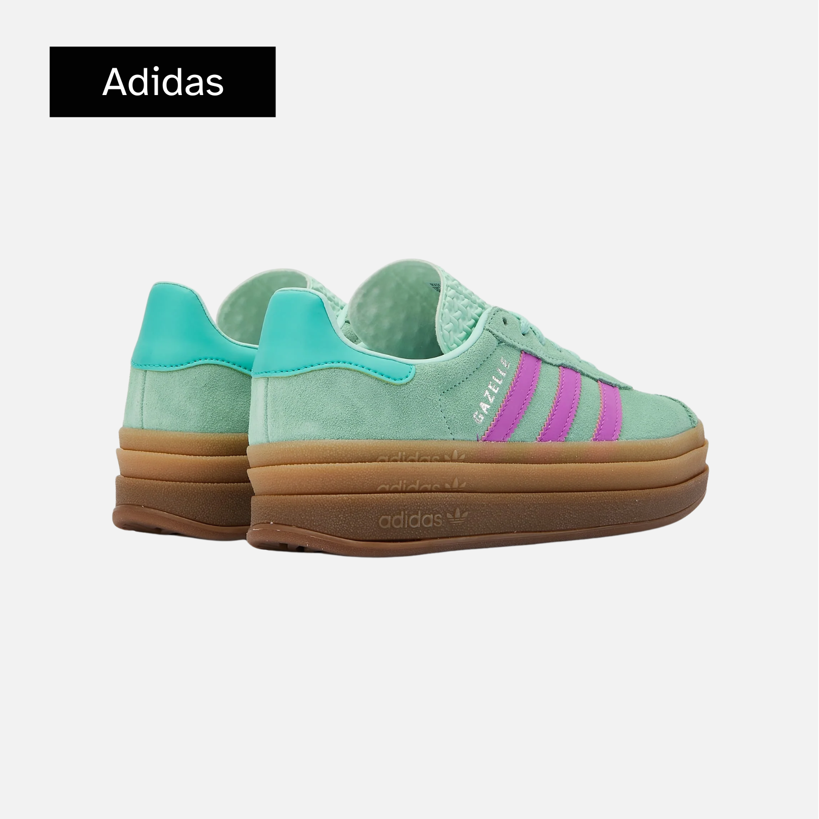 adidas Gazelle Bold J 'Clear Mint Flash Pink'