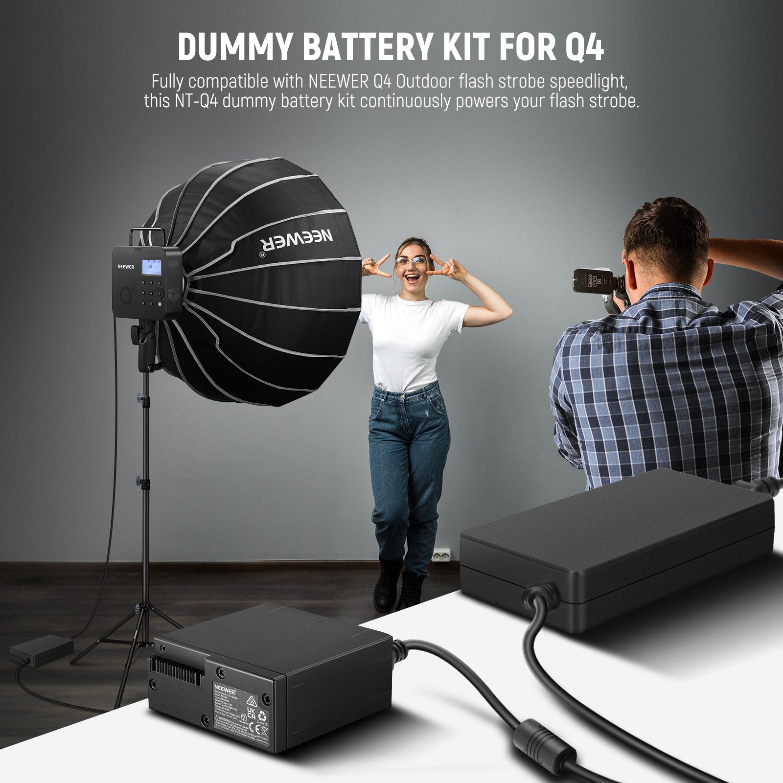 NEEWER NT-Q4 Dummy Battery Kit For Q4/Q4PRO