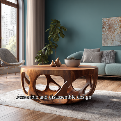 Artisan Coffee Table Natural Wood Farmhouse Gift