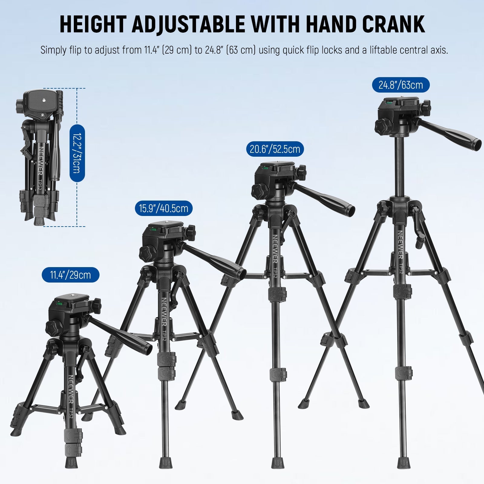 NEEWER ENTRY LEVEL VERSION TP52 Mini Desk Tripod