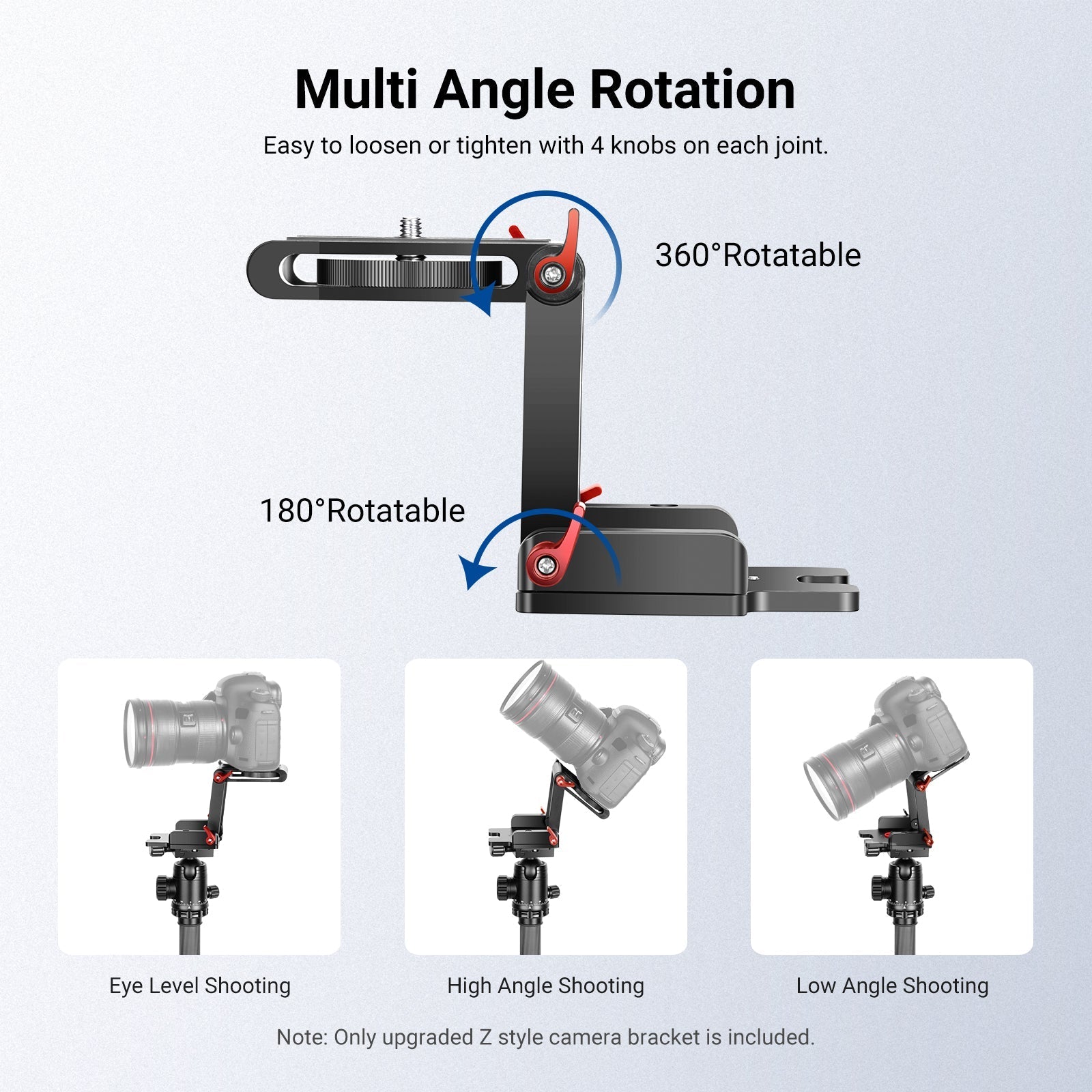 NEEWER Upgraded Z-Flex Tilt Tripod Head