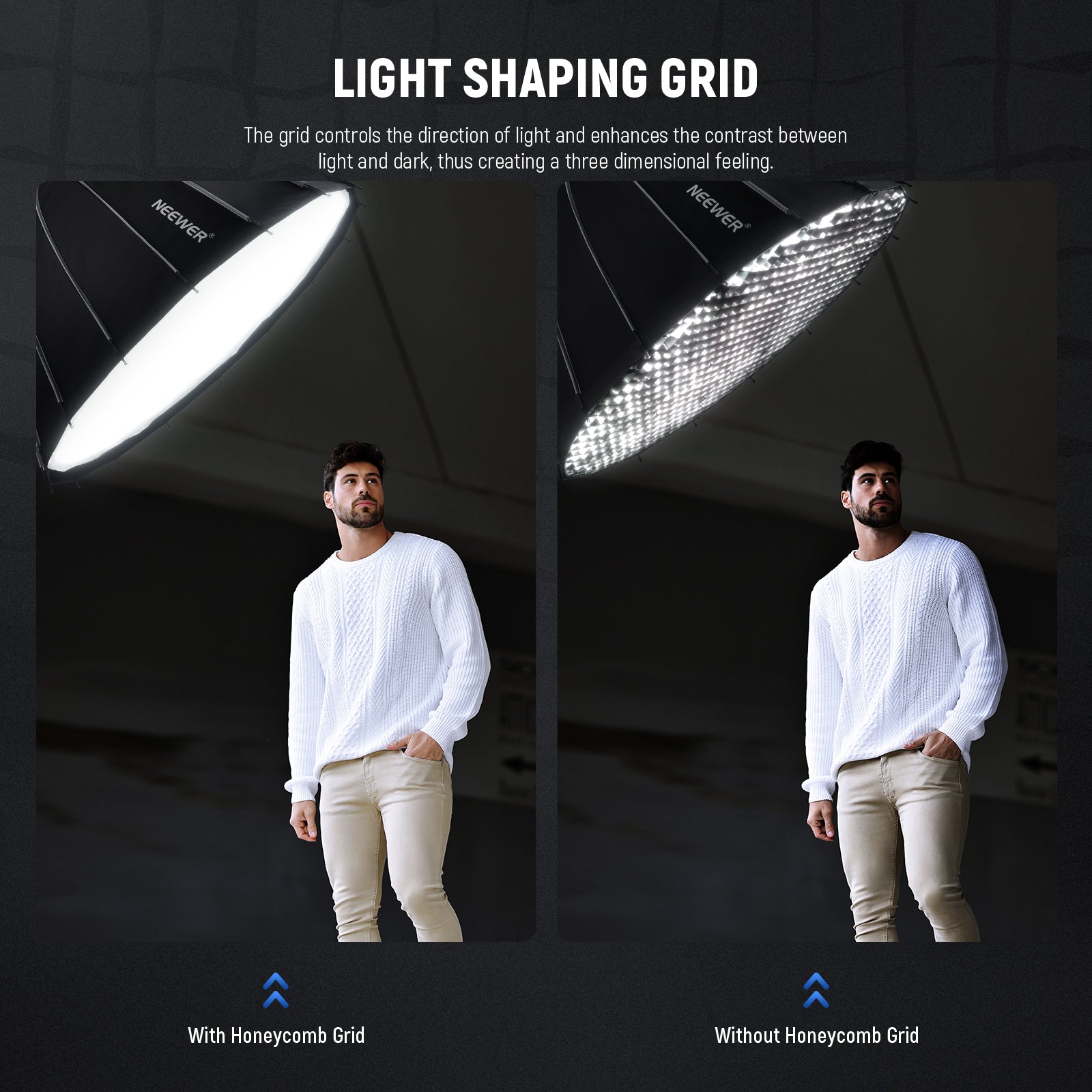NEEWER 65CM/85CM/120CM Parabolic Softbox