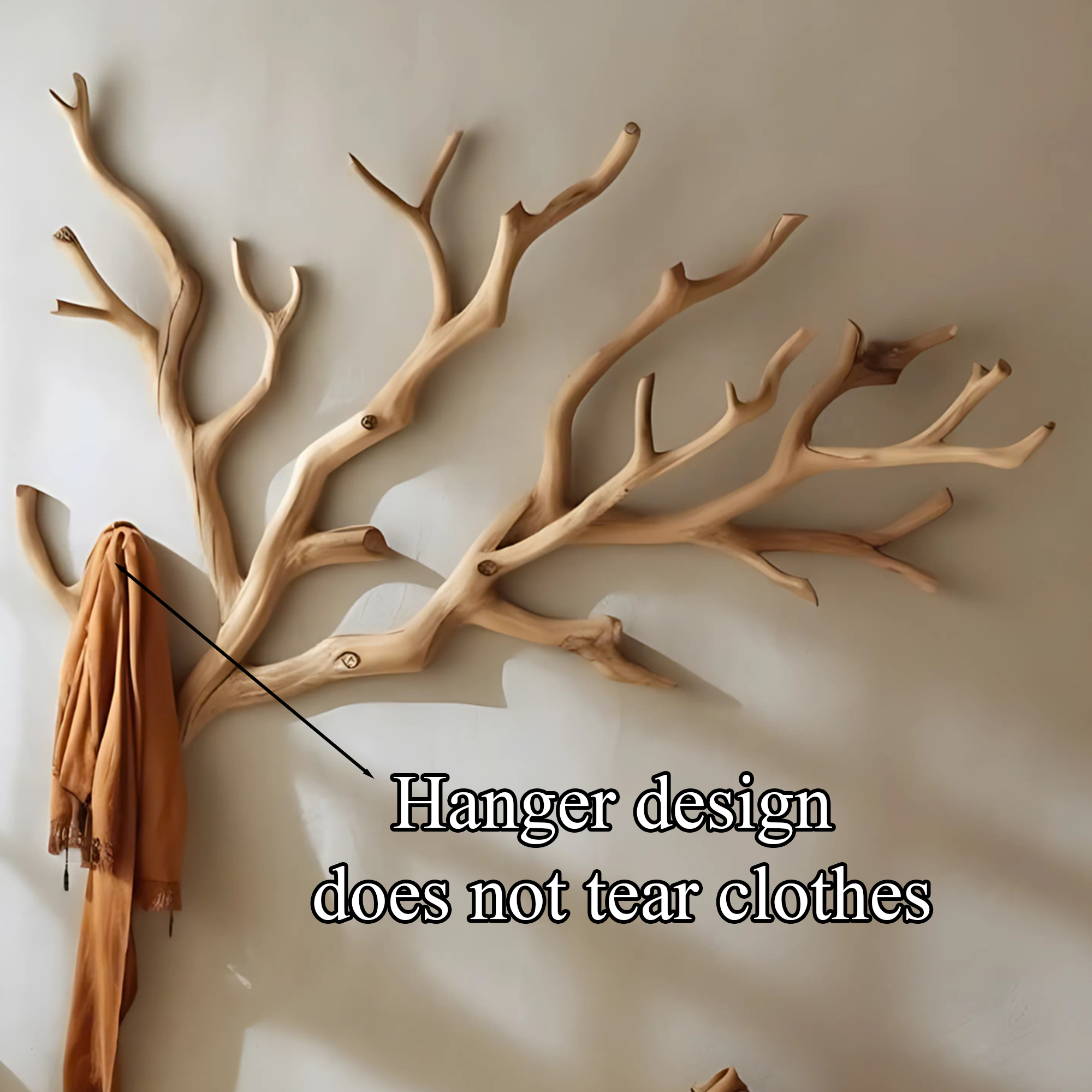 Custom Wood Coat Rack Driftwood Hanging Clothes