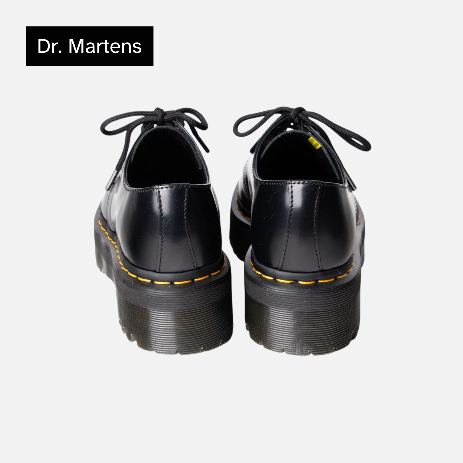 Dr. Martens 1461 Smooth Leather Platform 'Black'