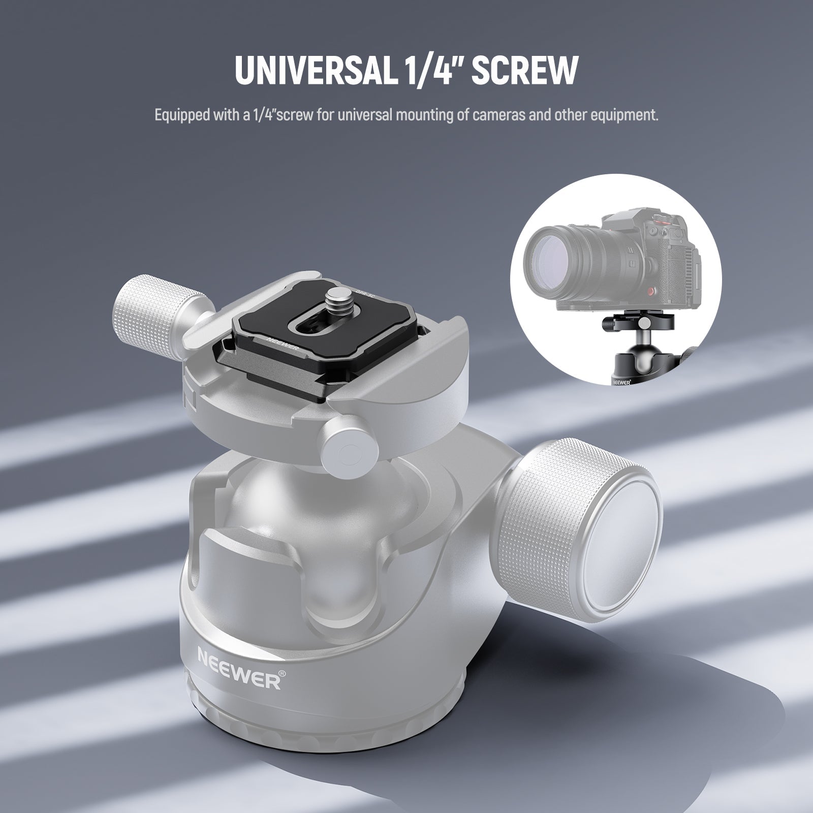 NEEWER QPR-5C 2 Pack 38mm Anti Off Arca Type Quick Release Plate