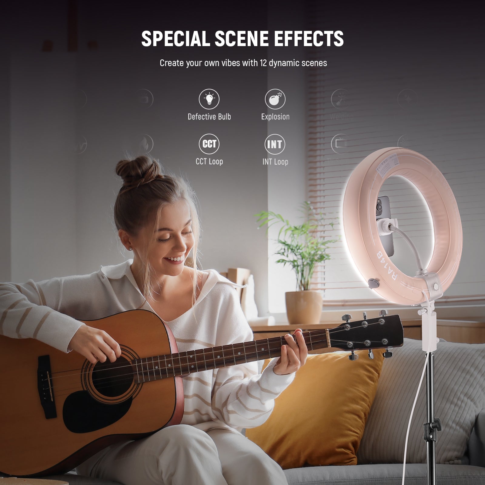 NEEWER RA14B 14" Inflatable Large Ring Light Kit